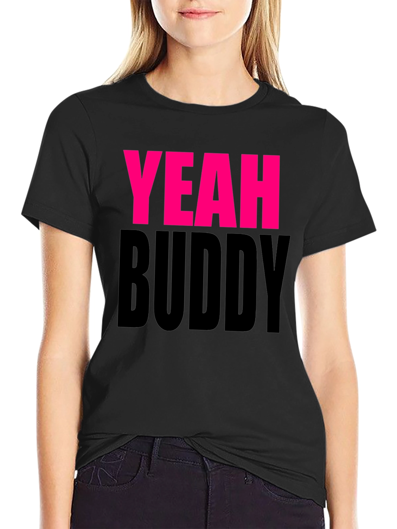 Yeah Buddy Black Graphic Tee