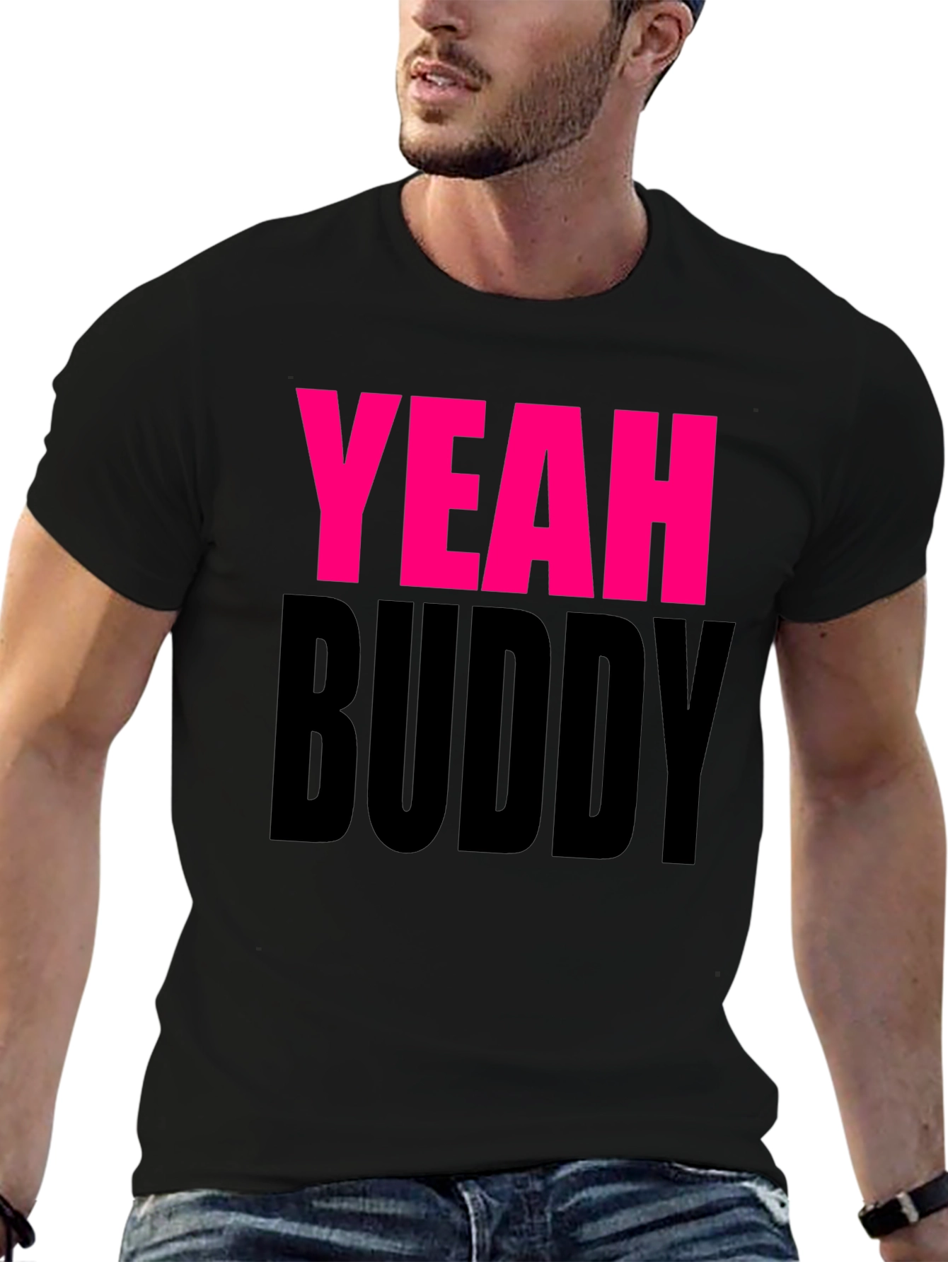 Yeah Buddy Black Graphic Tee