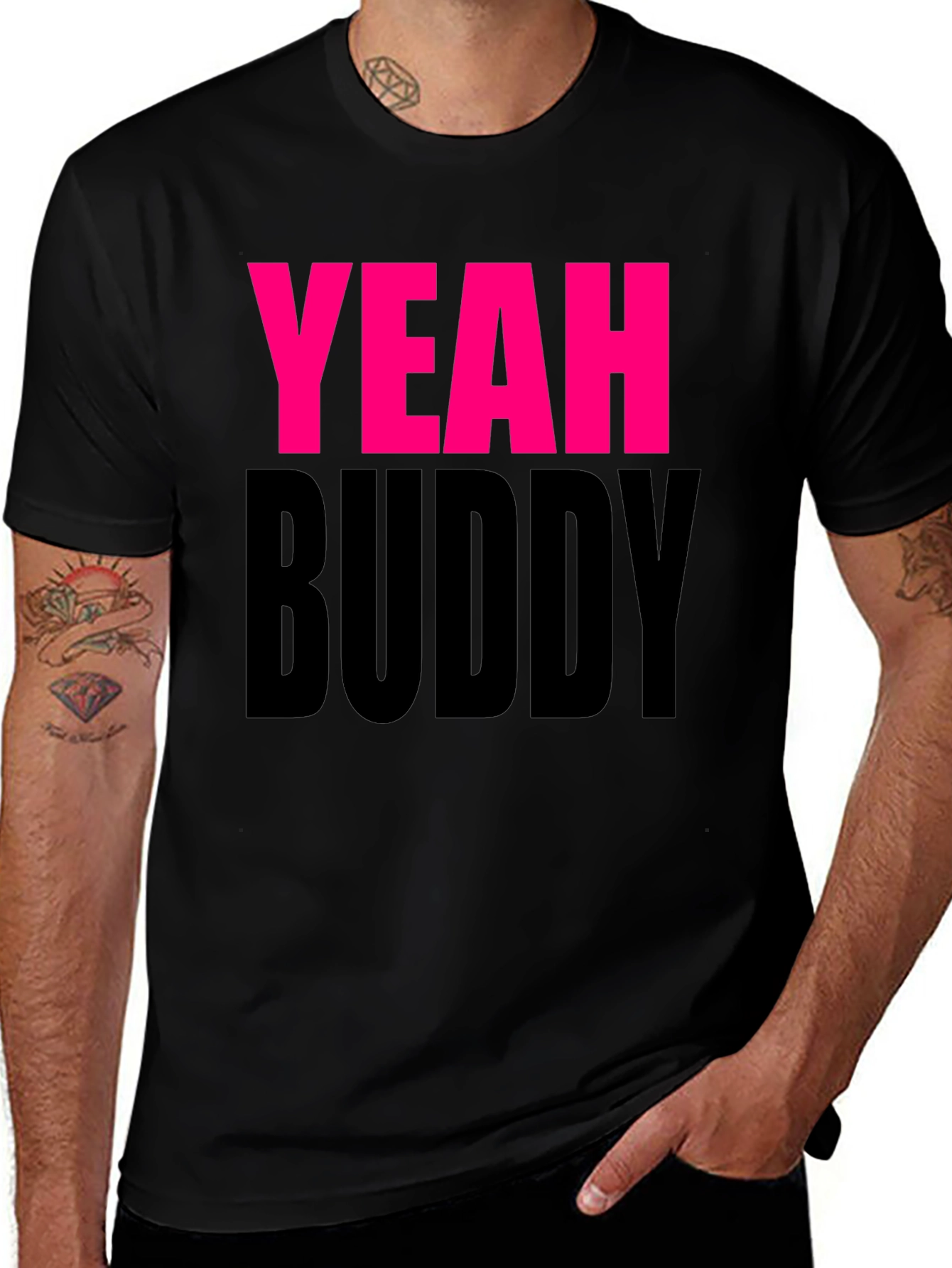Yeah Buddy Black Graphic Tee