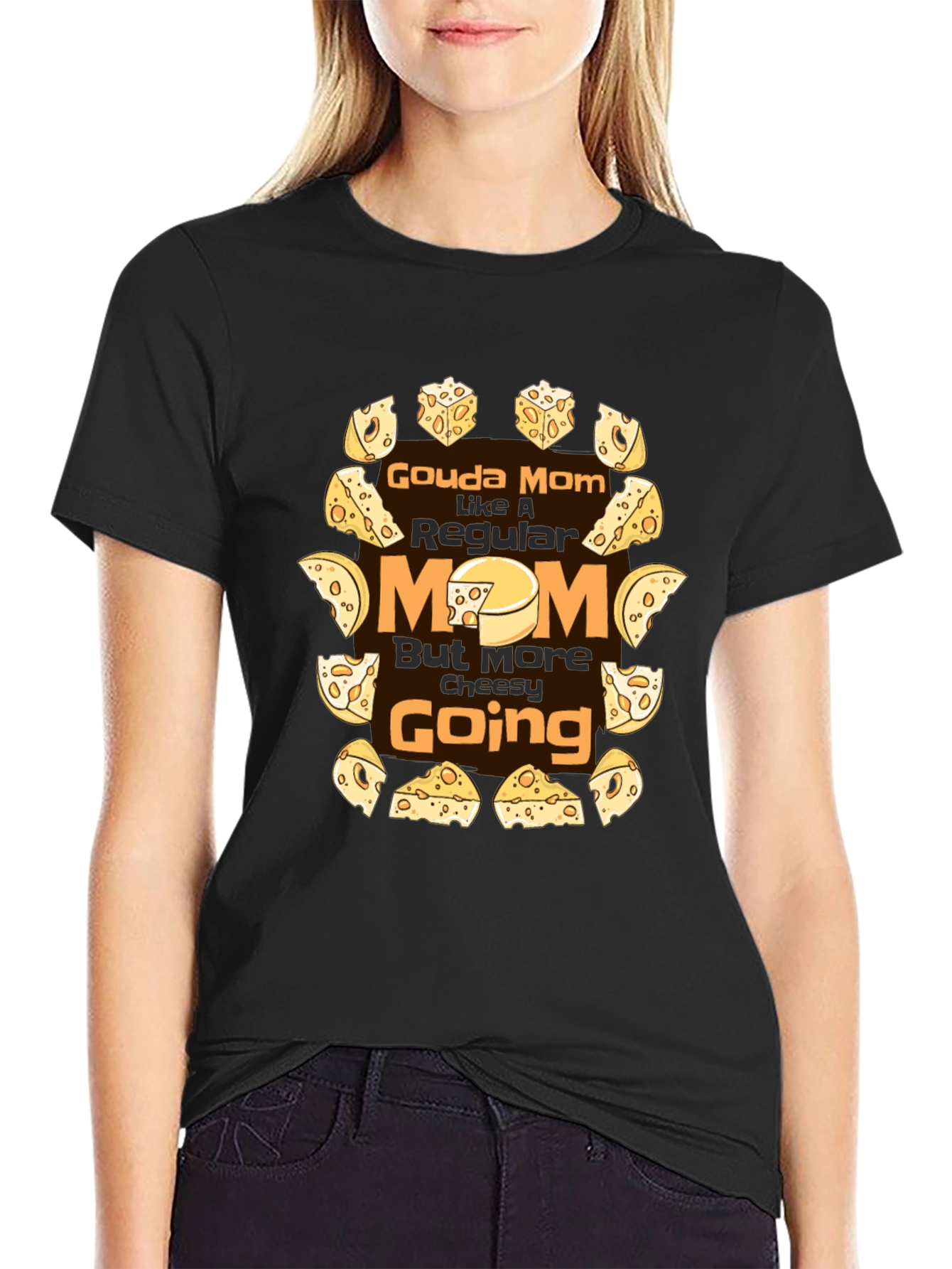 Gouda Mom Funny Cheese Graphic Tee