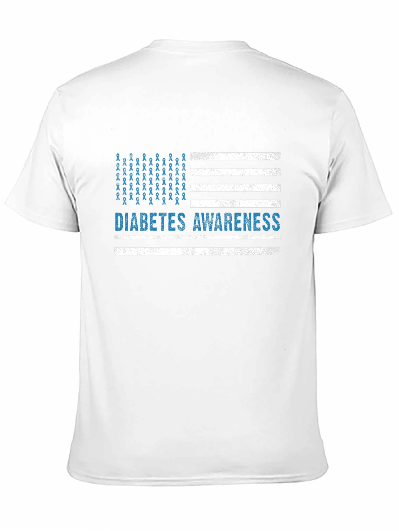 Diabetes Awareness American Flag T-Shirt