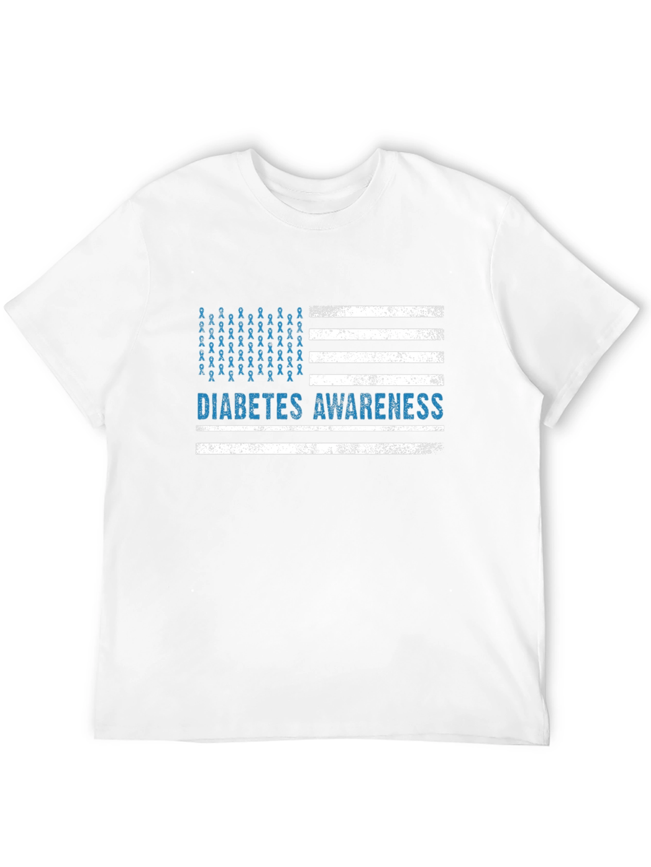 Diabetes Awareness American Flag T-Shirt