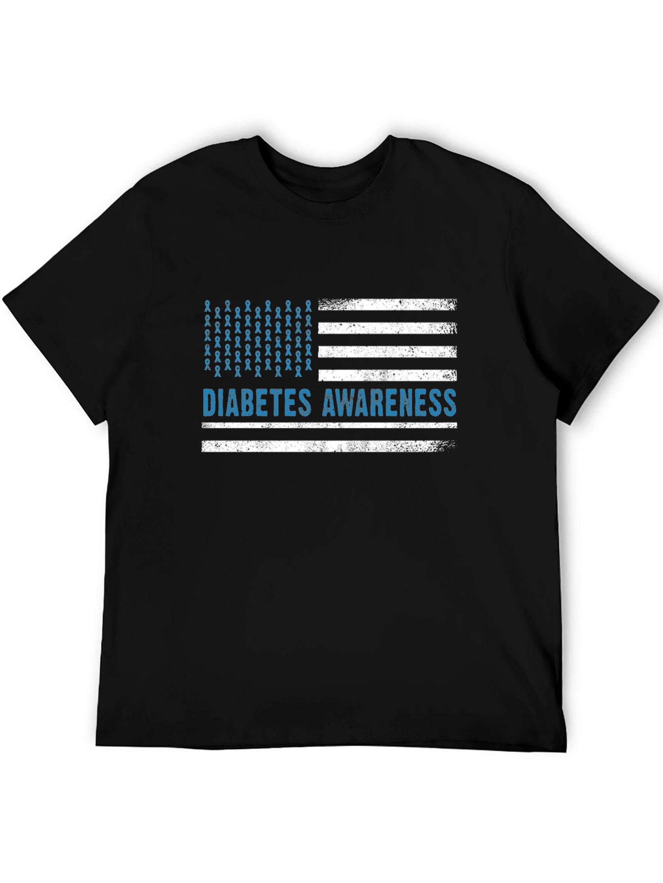 Diabetes Awareness American Flag T-Shirt