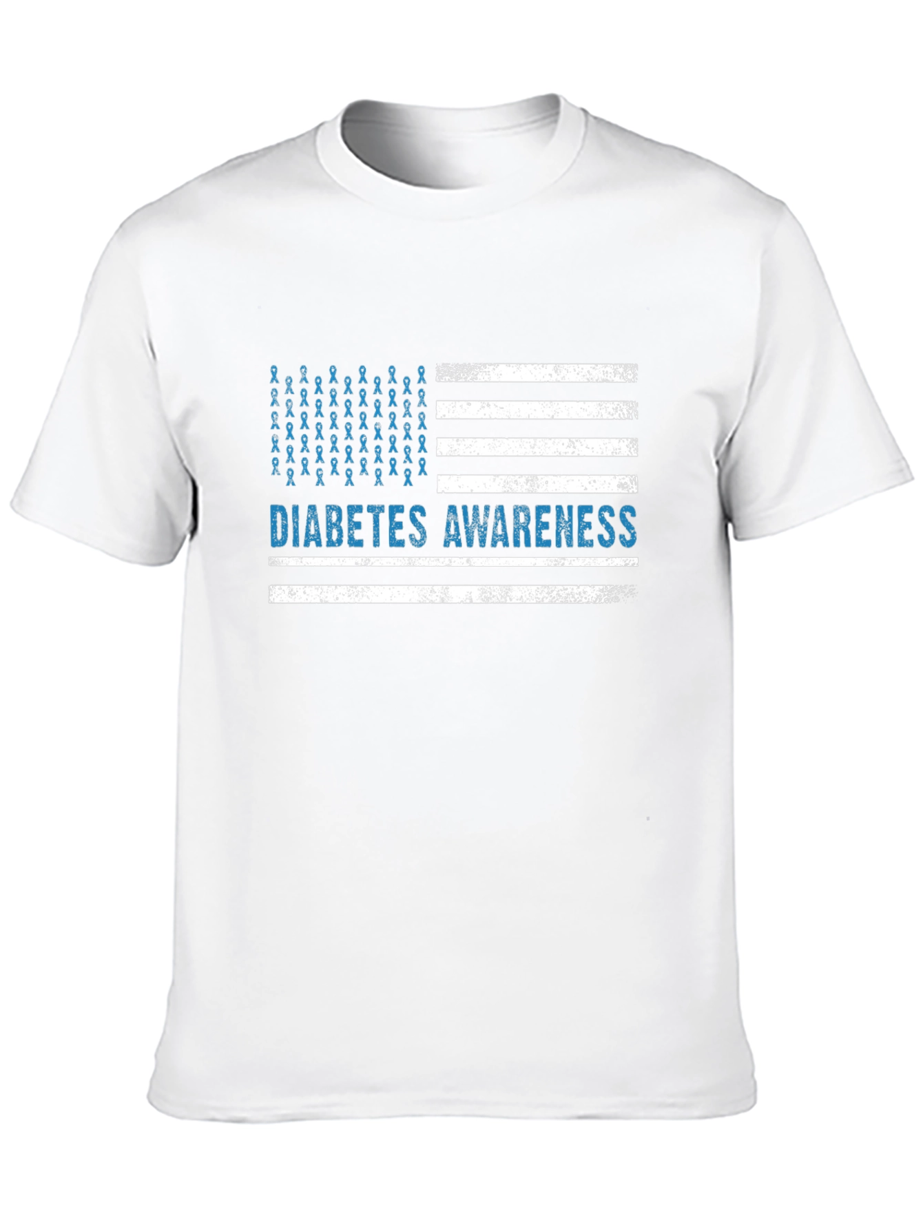 Diabetes Awareness American Flag T-Shirt