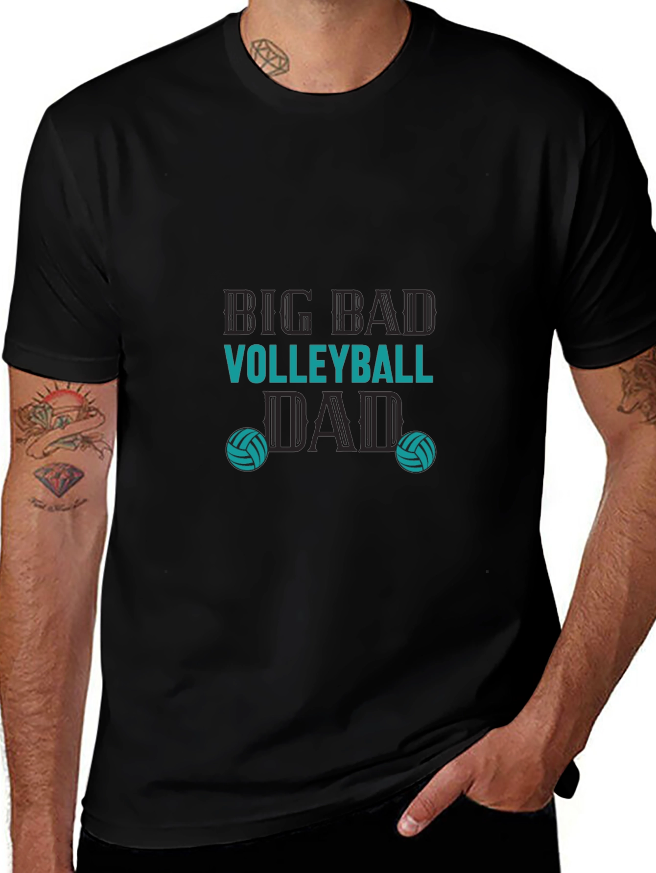 Big Bad Volleyball Dad T-Shirt