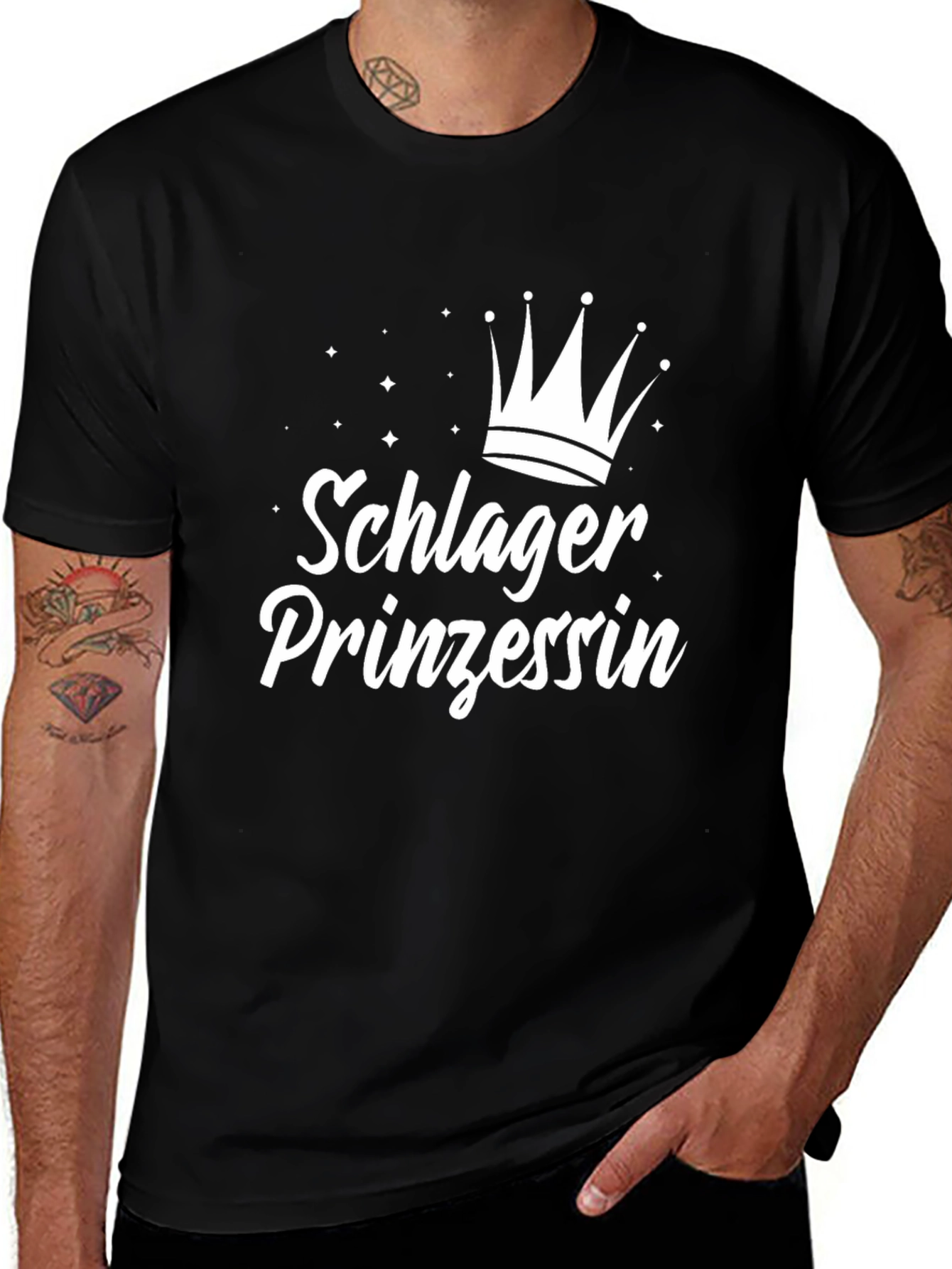Schlager Prinzessin T-Shirt - Black