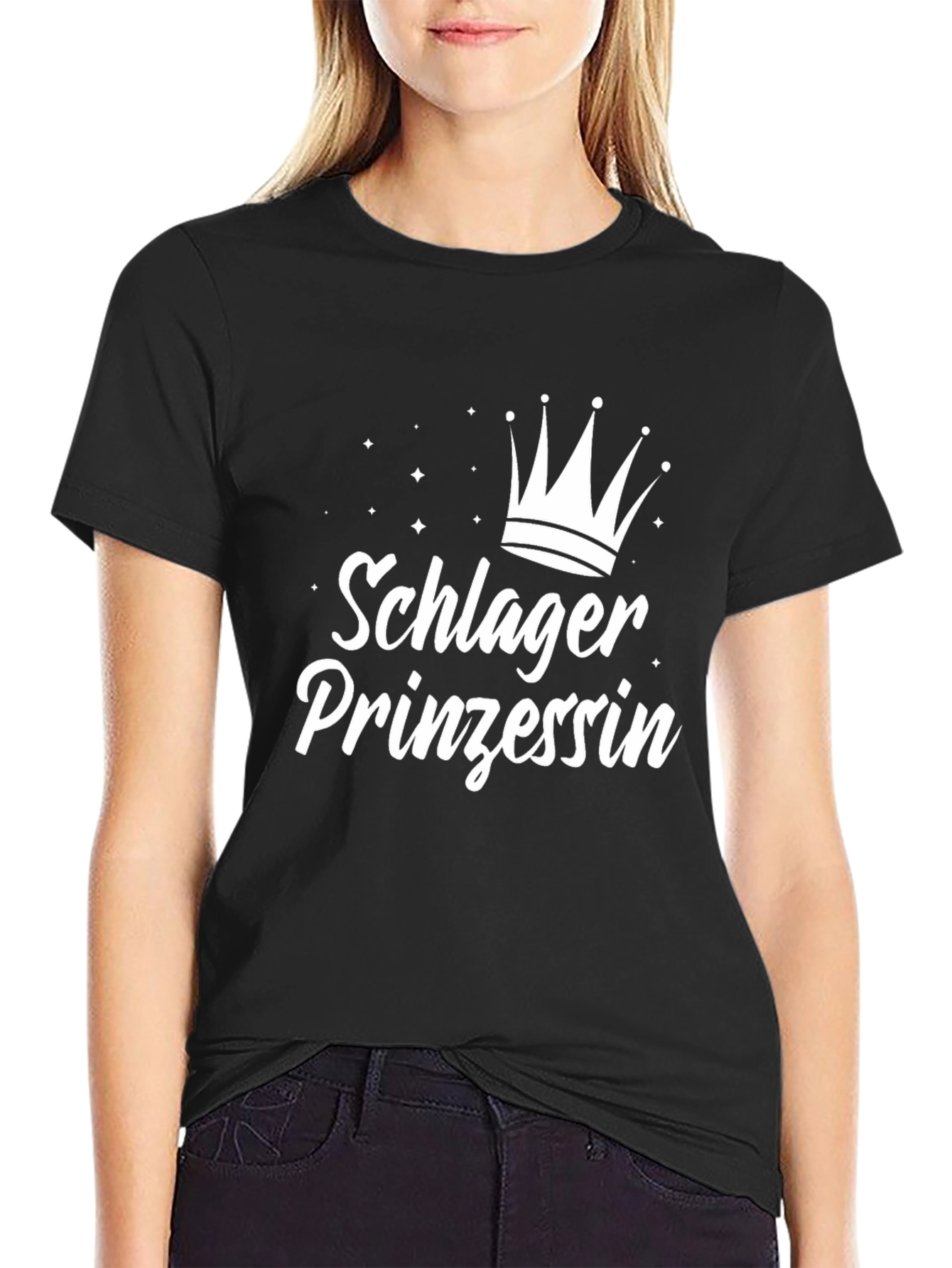 Schlager Prinzessin T-Shirt - Black
