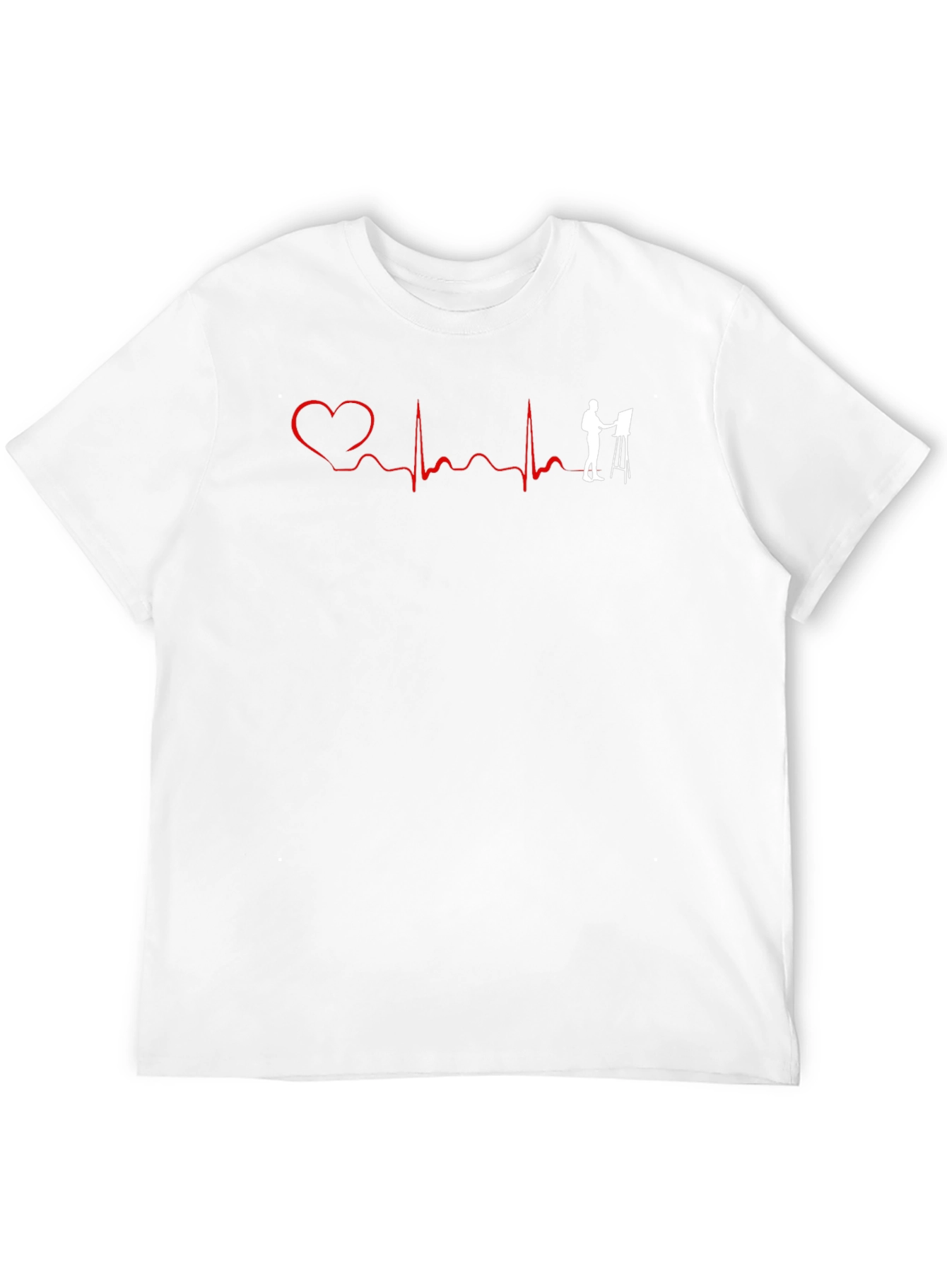Artists Heartbeat Graphic Tee - Black