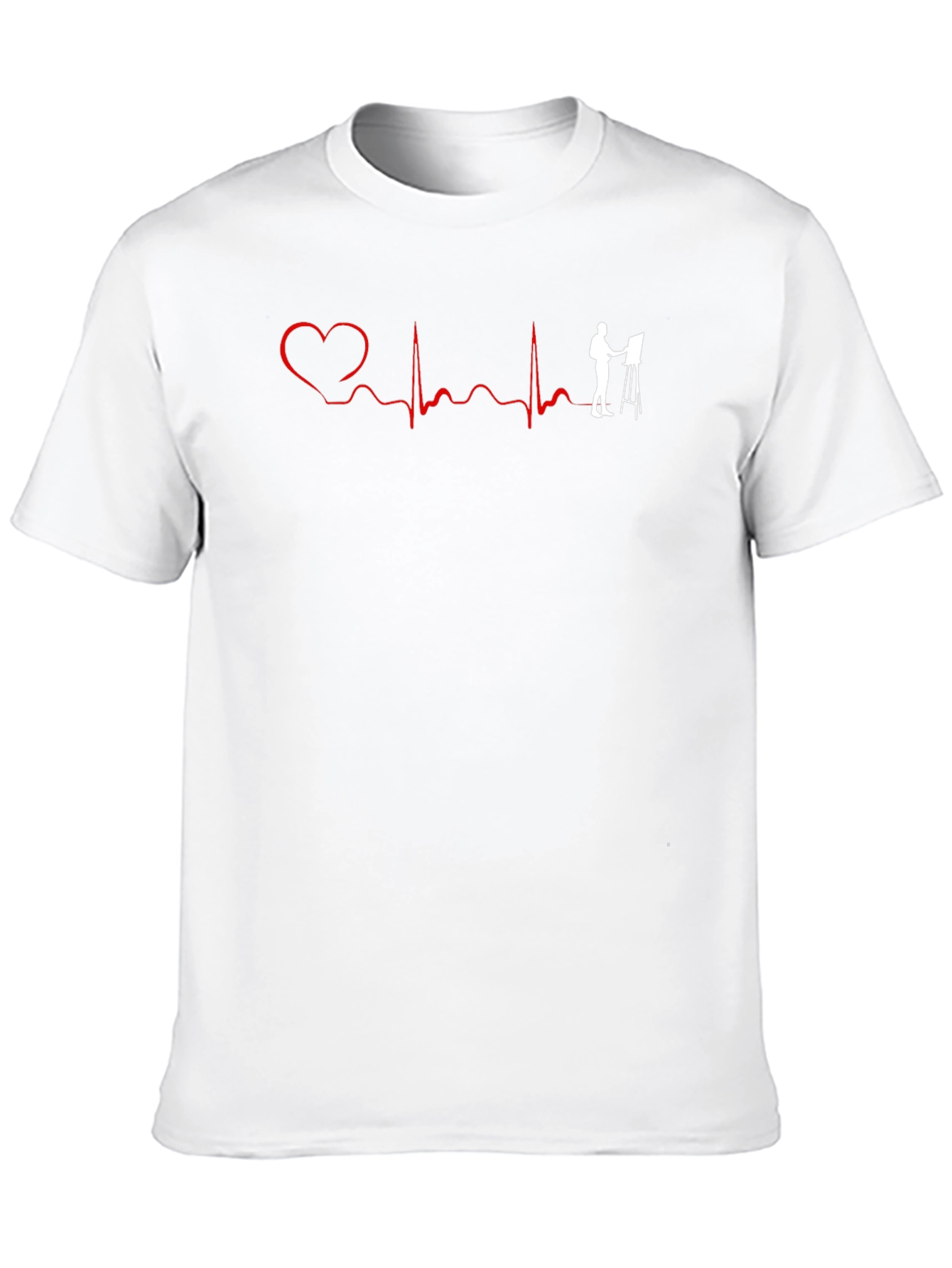 Artists Heartbeat Graphic Tee - Black