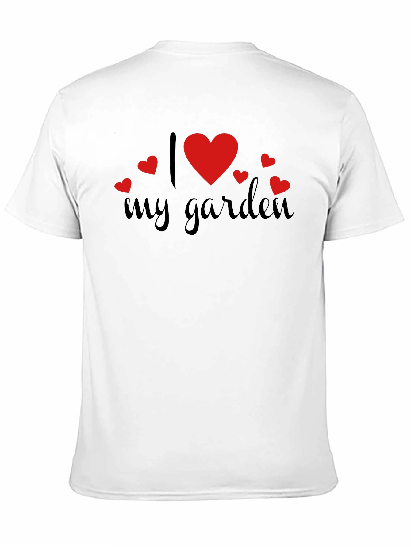 I Love My Garden Graphic Tee Black Casual Shirt