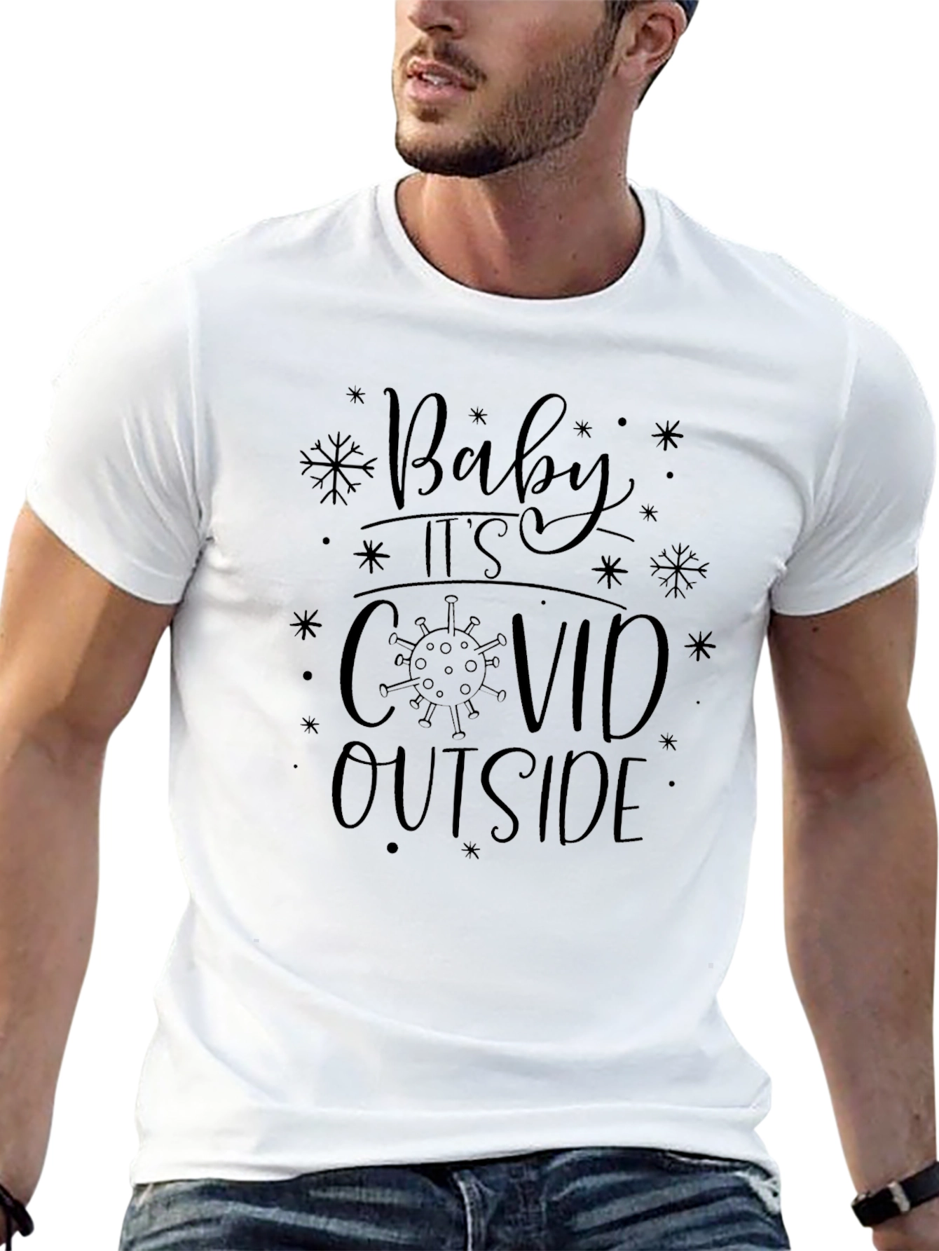 Baby Its Covid Outside Novelty Graphic Tee