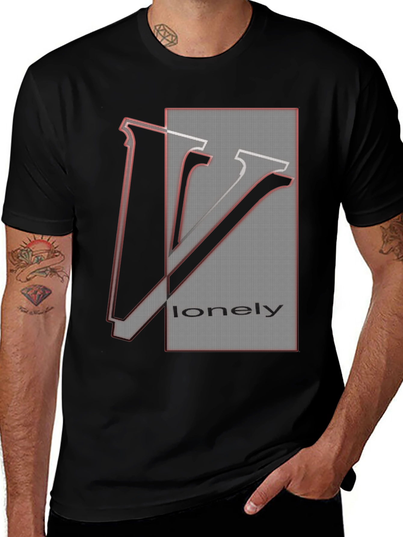 Lonely Graphic Tee - Unique Design Soft Cotton Blend