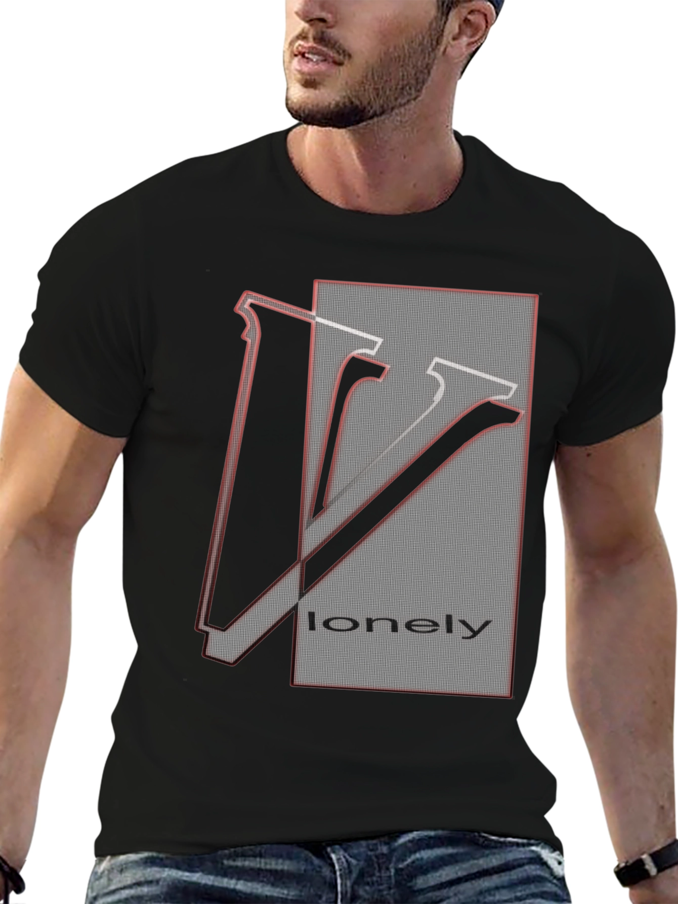 Lonely Graphic Tee - Unique Design Soft Cotton Blend