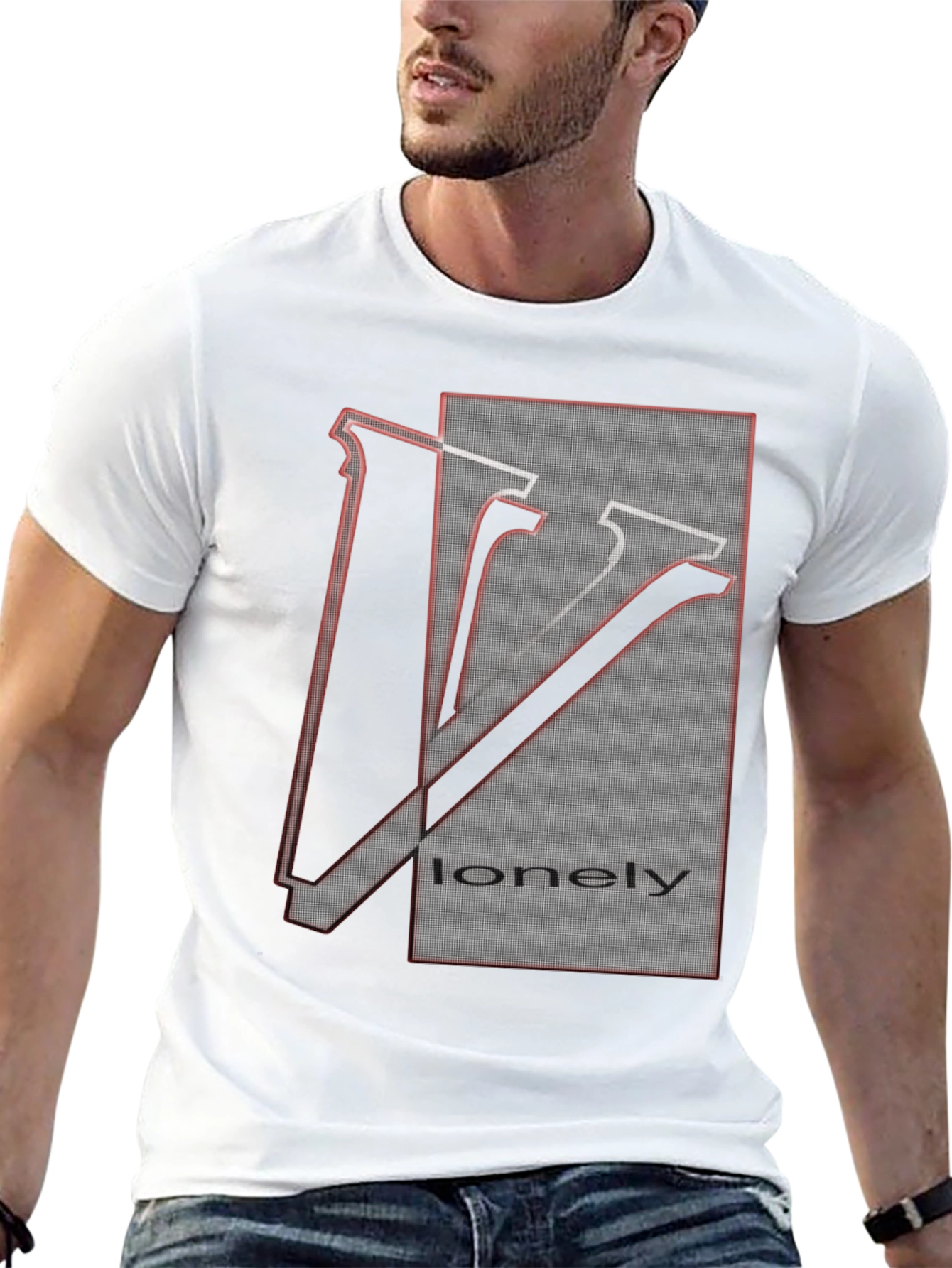Lonely Graphic Tee - Unique Design Soft Cotton Blend