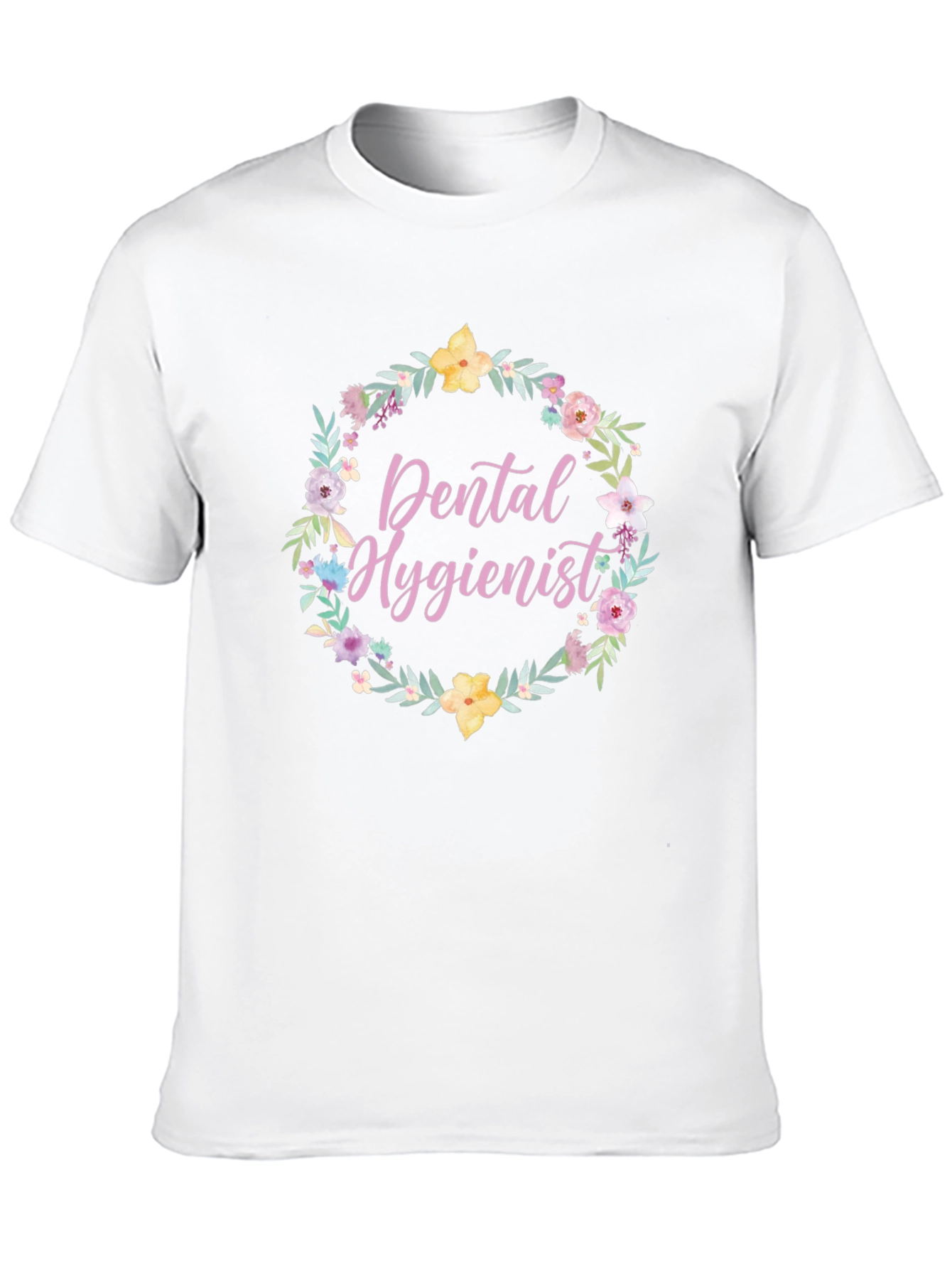 Floral Dental Hygienist T-Shirt