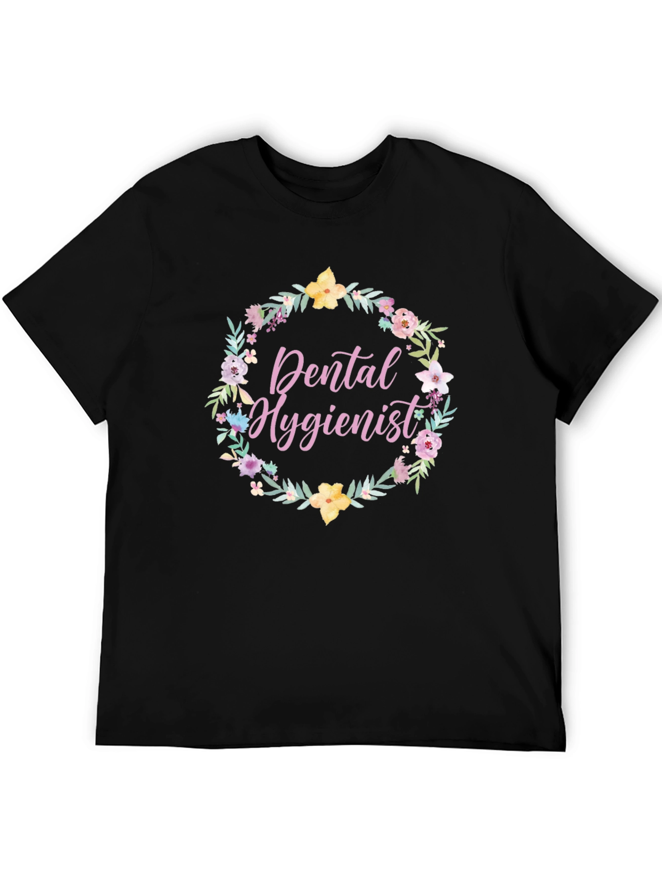 Floral Dental Hygienist T-Shirt