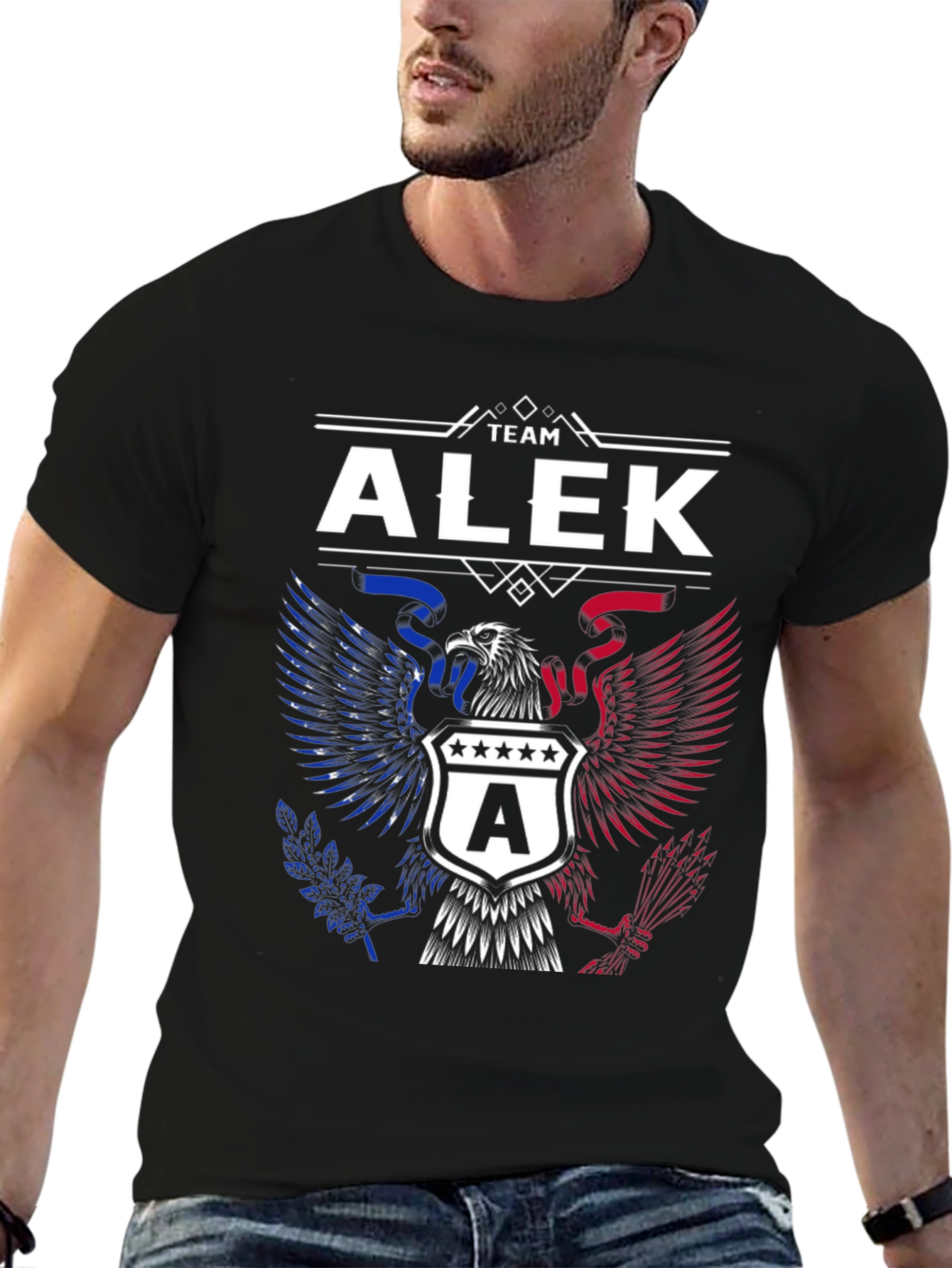 Team Alek Eagle Graphic T-Shirt - Patriotic Pride