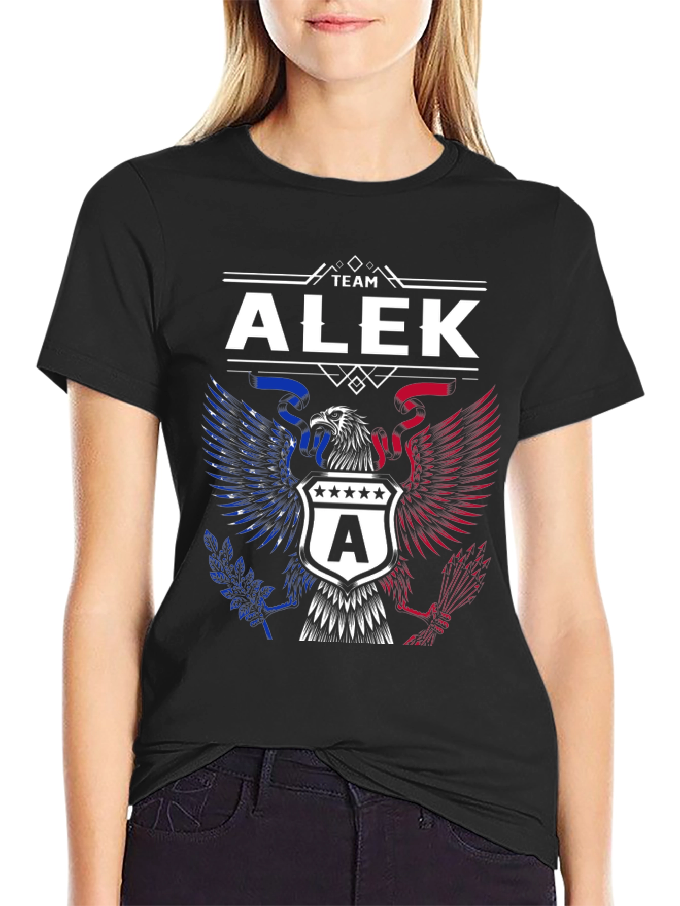 Team Alek Eagle Graphic T-Shirt - Patriotic Pride