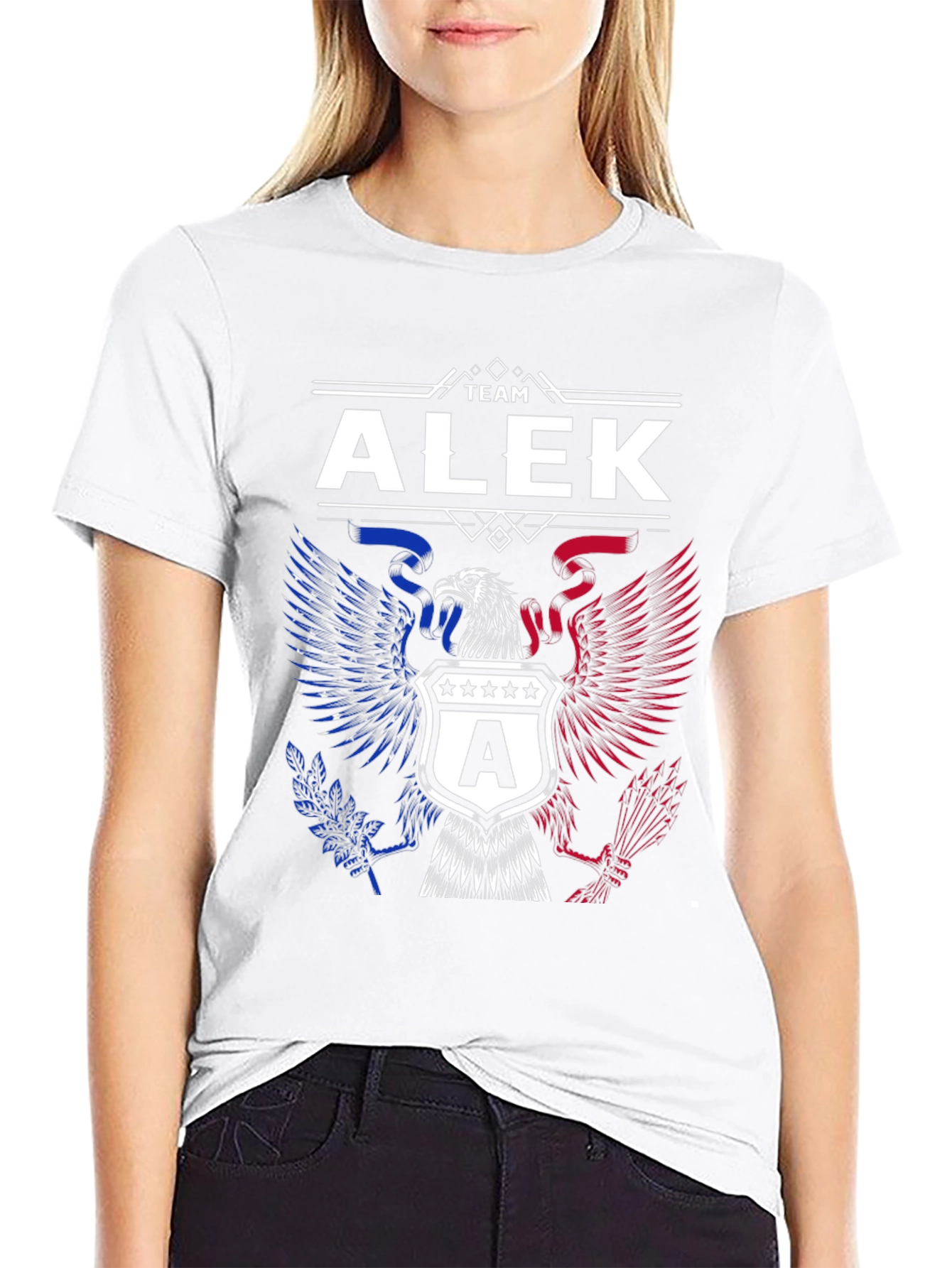 Team Alek Eagle Graphic T-Shirt - Patriotic Pride