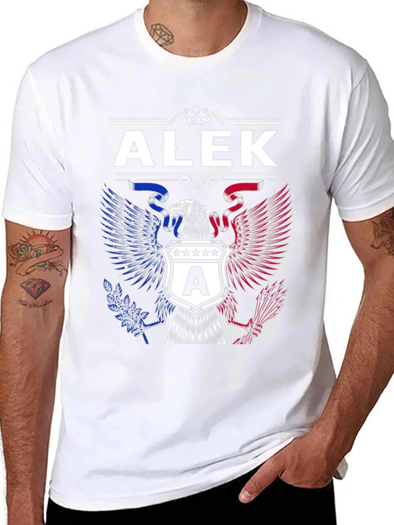 Team Alek Eagle Graphic T-Shirt - Patriotic Pride