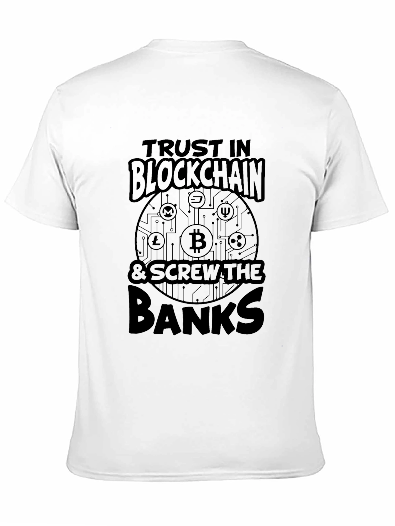 Trust Blockchain Tee - Bitcoin Crypto Shirt