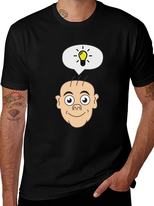 Funny Idea Cartoon Graphic T-Shirt