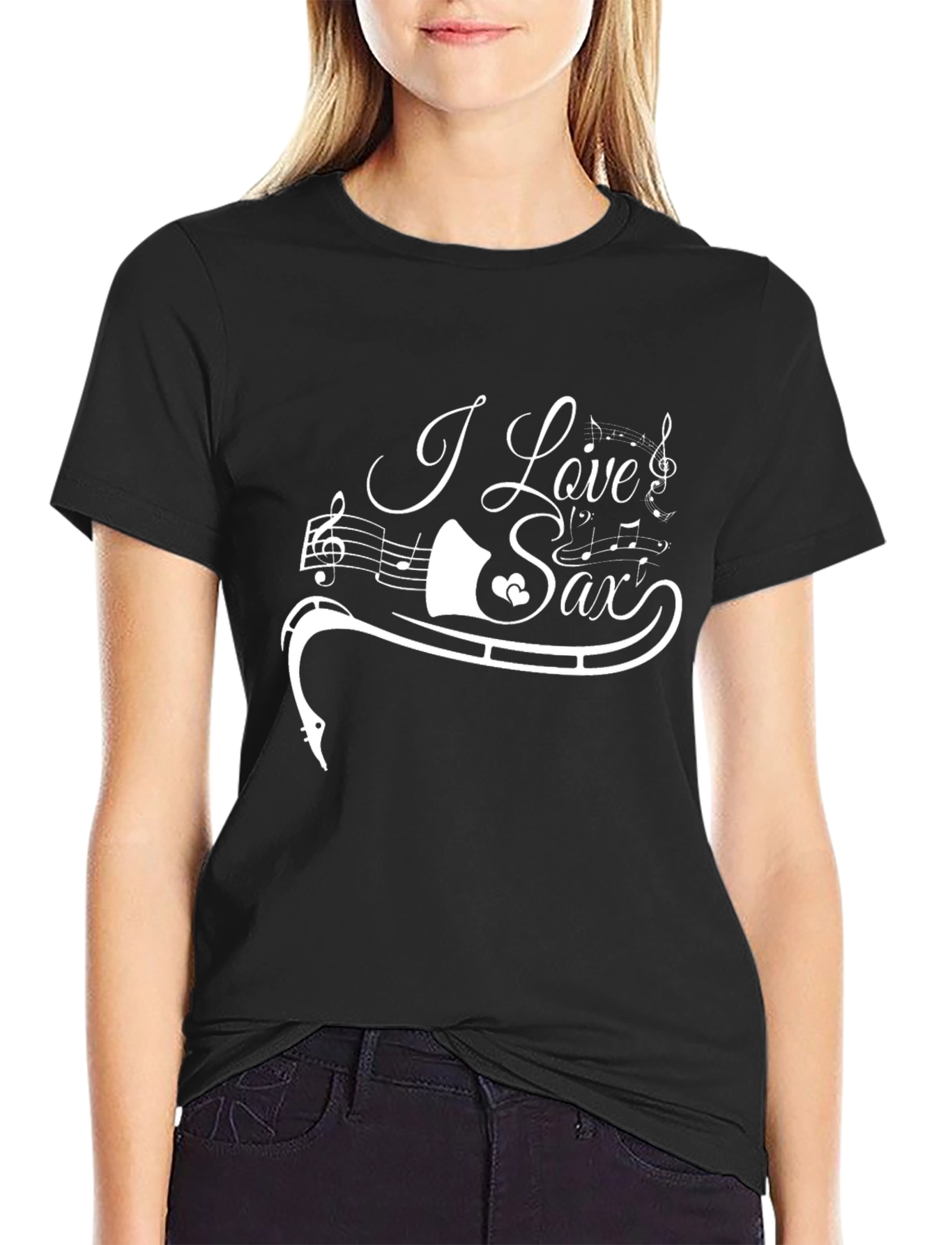 I Love Sax Music T-Shirt - Stylish Unisex Tee
