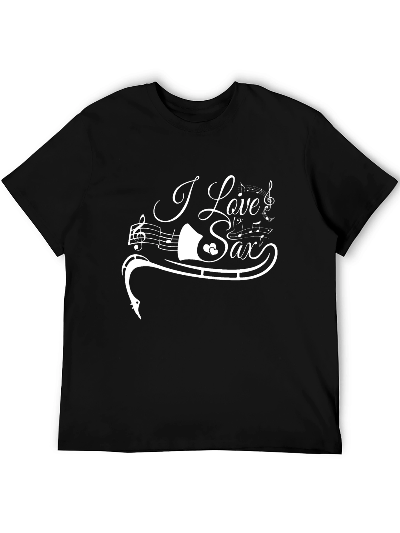 I Love Sax Music T-Shirt - Stylish Unisex Tee