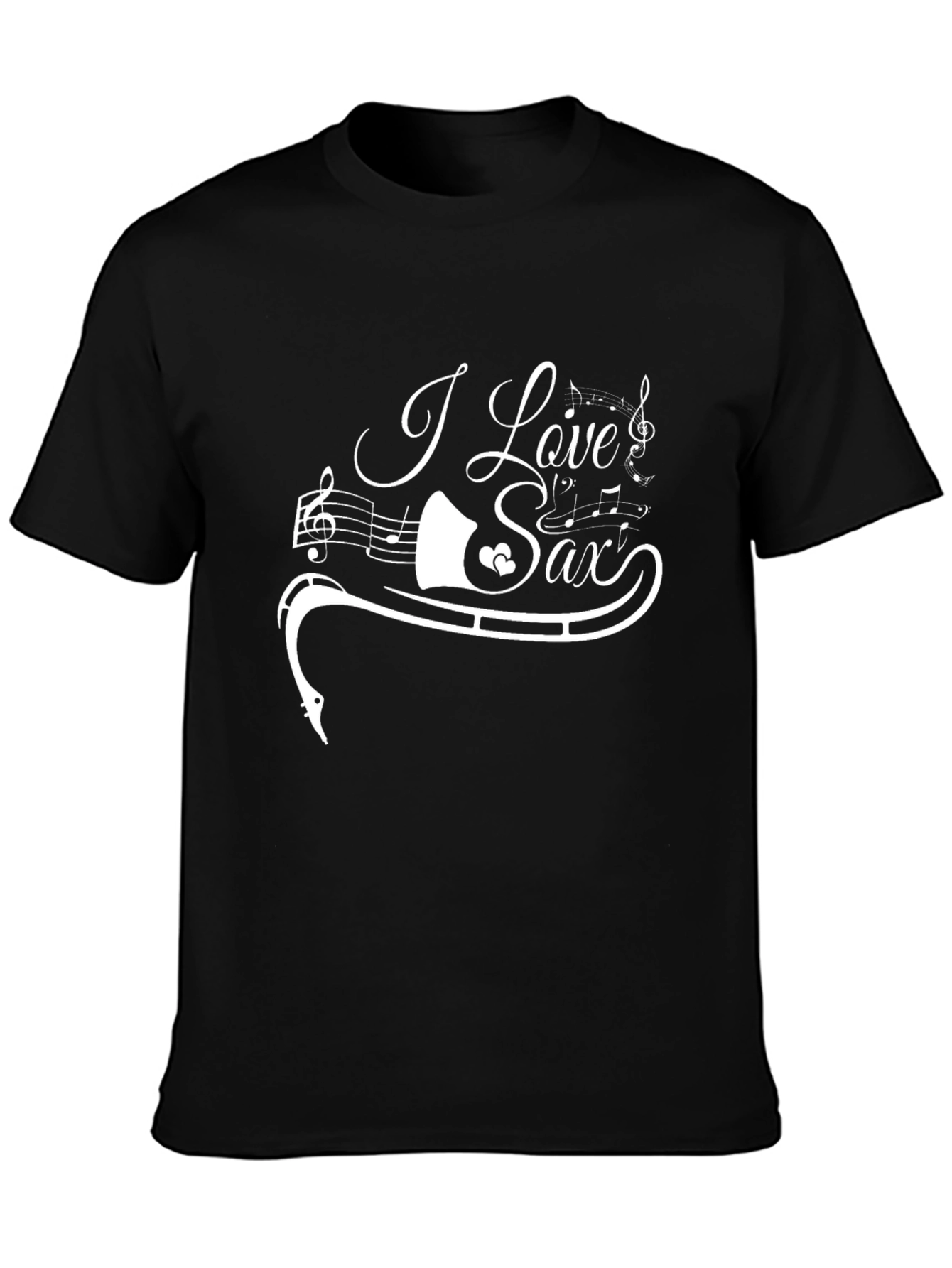 I Love Sax Music T-Shirt - Stylish Unisex Tee
