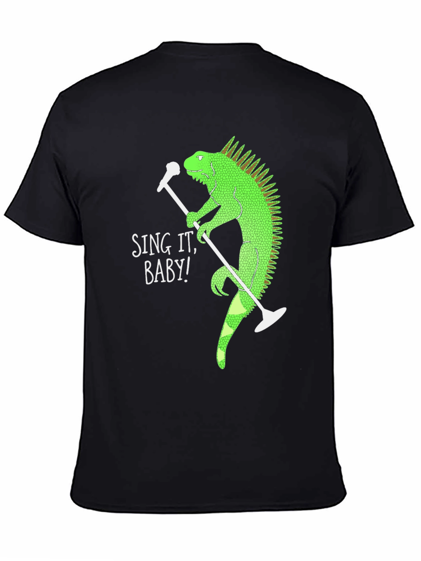 Sing It Baby Iguana Graphic T-Shirt