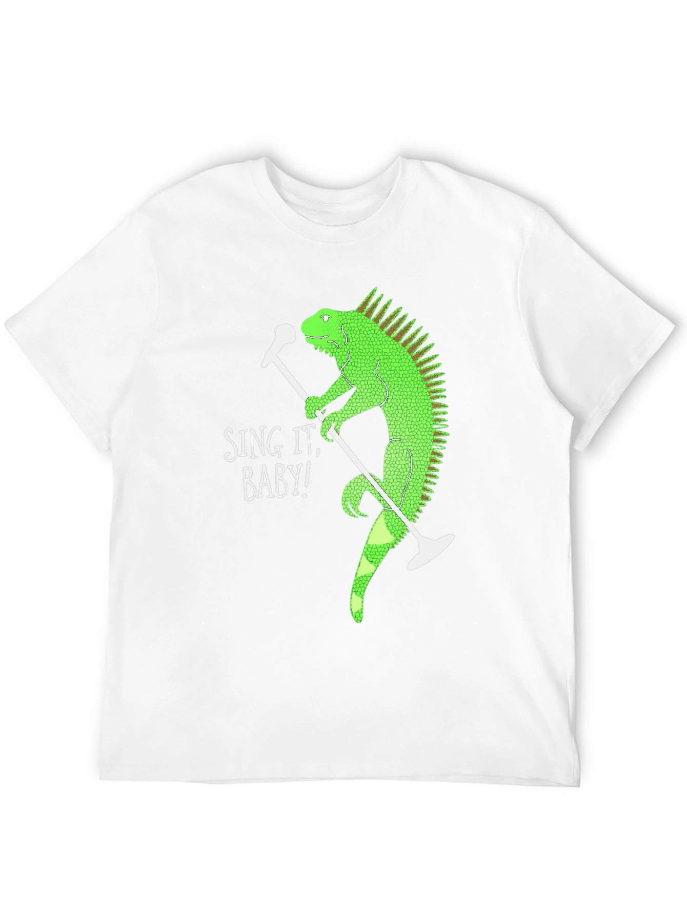 Sing It Baby Iguana Graphic T-Shirt