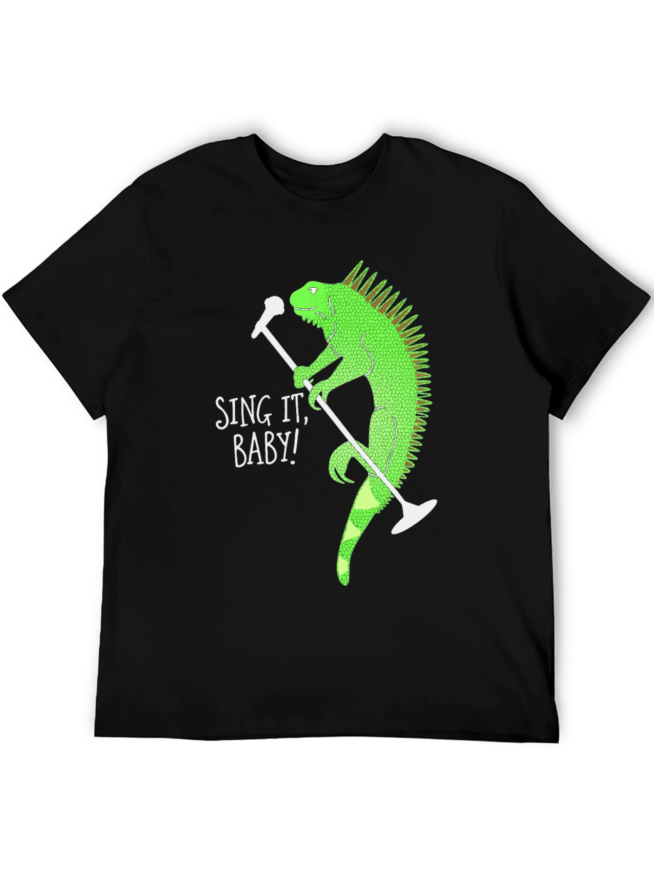 Sing It Baby Iguana Graphic T-Shirt