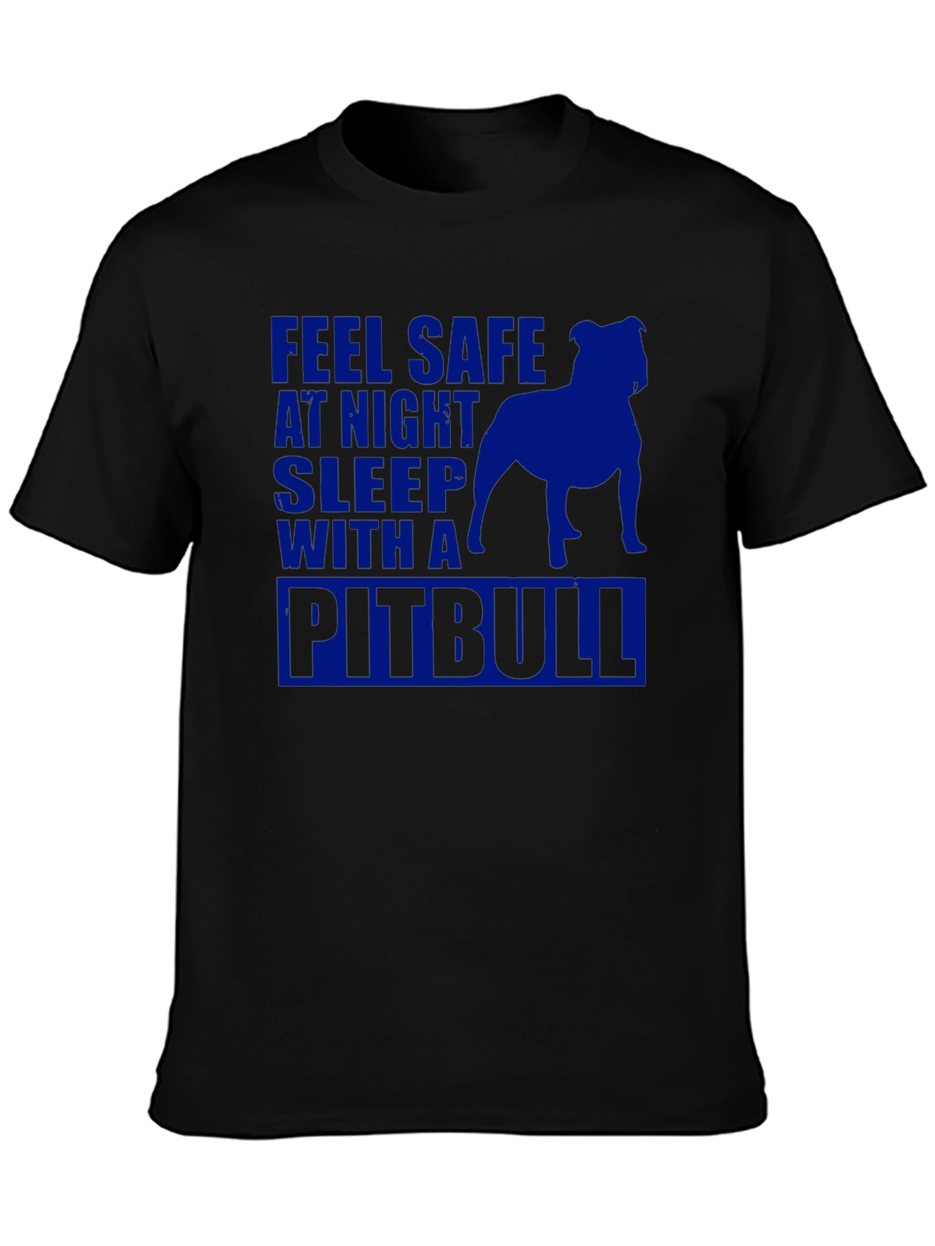 Feel Safe Sleep With Pitbull Graphic Tee