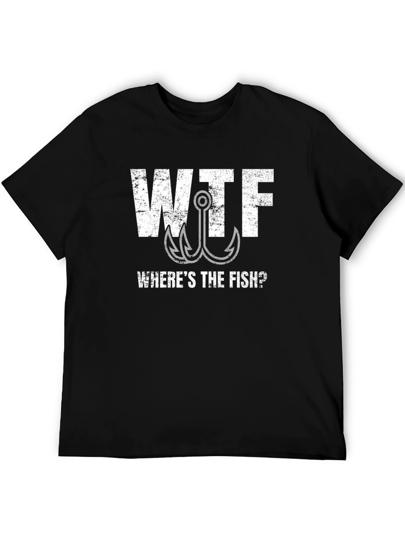 WTF Wheres the Fish? Mens Graphic T-Shirt