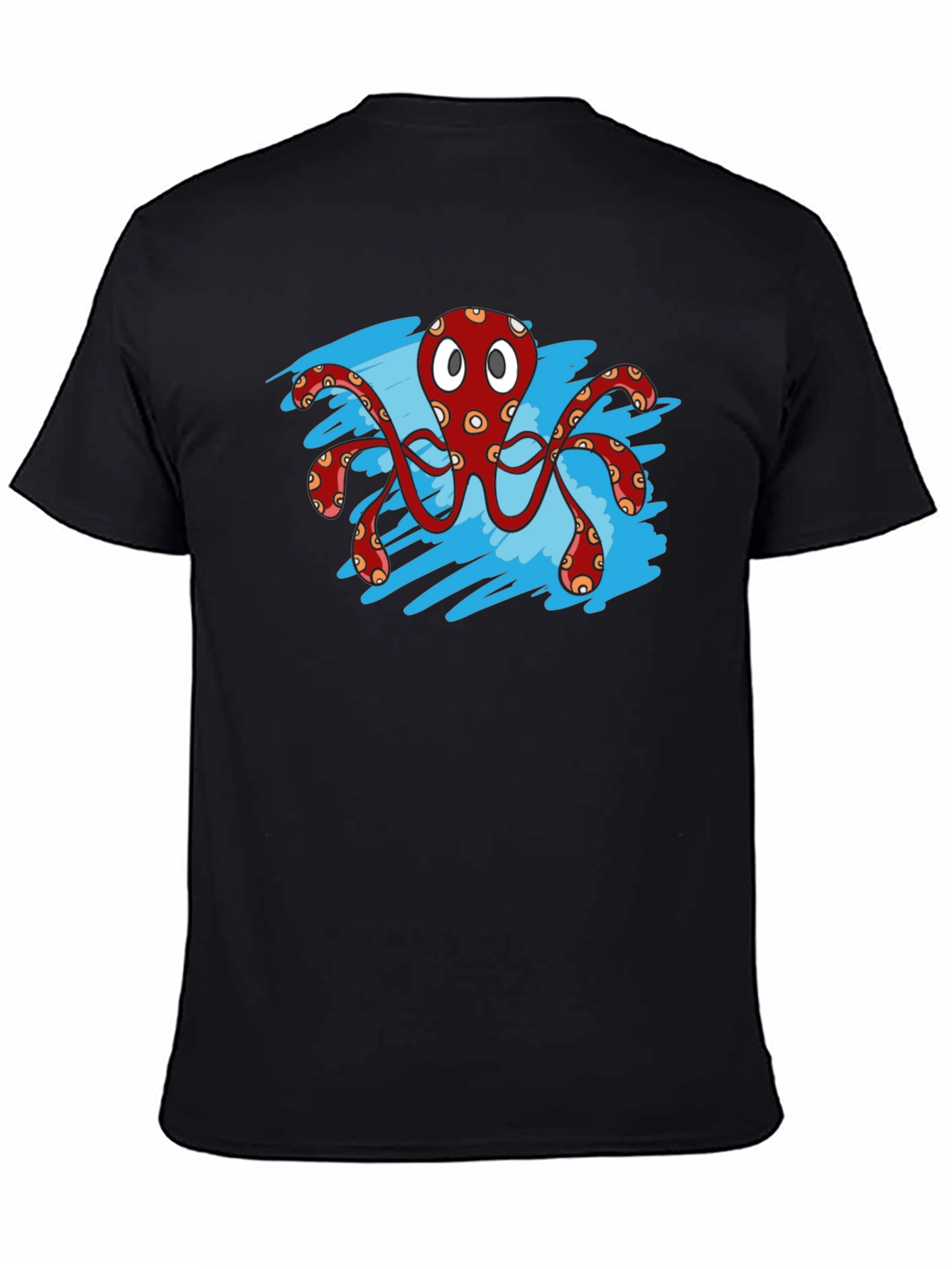 Octopus Graphic T-Shirt - Black
