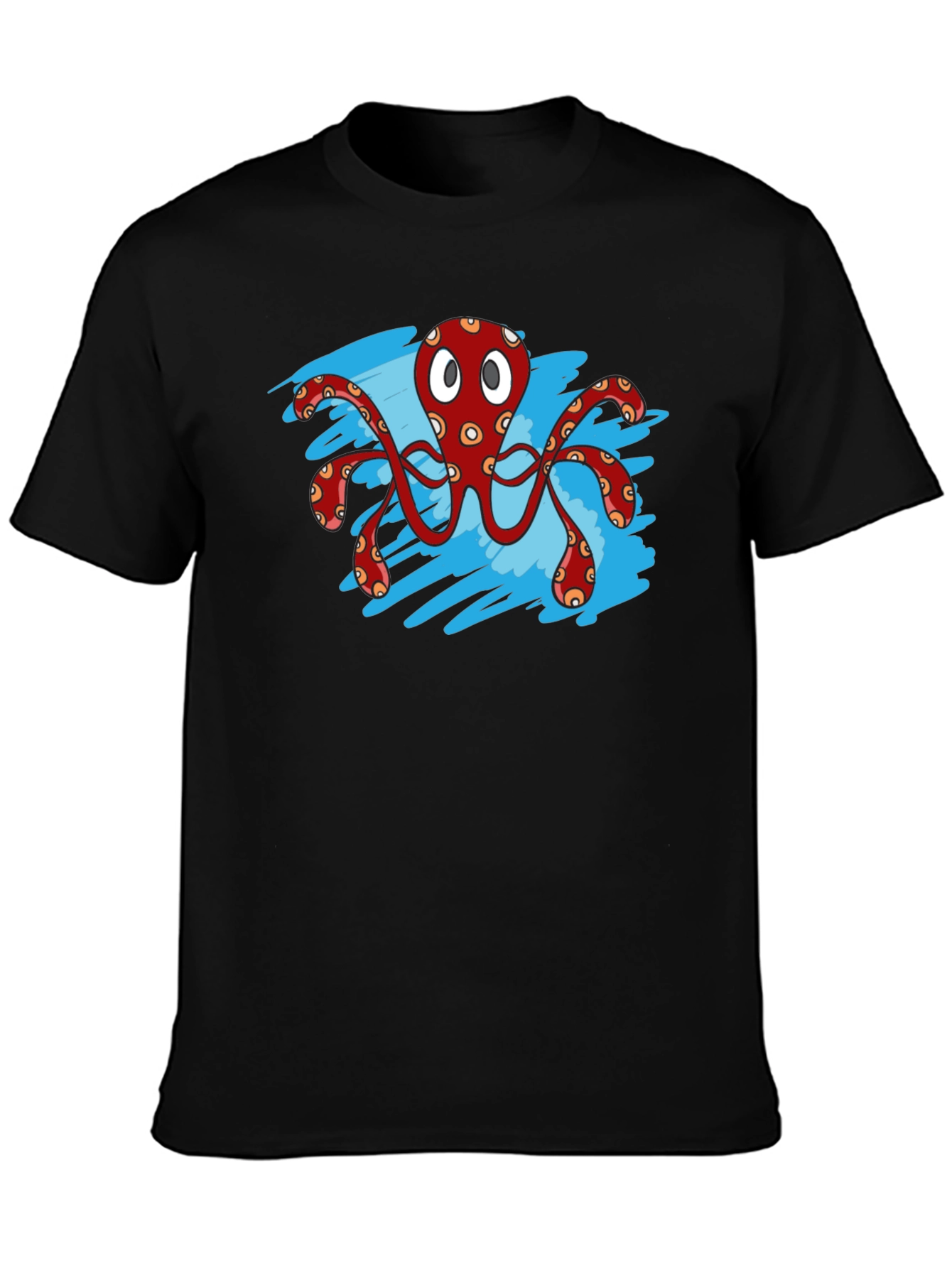 Octopus Graphic T-Shirt - Black