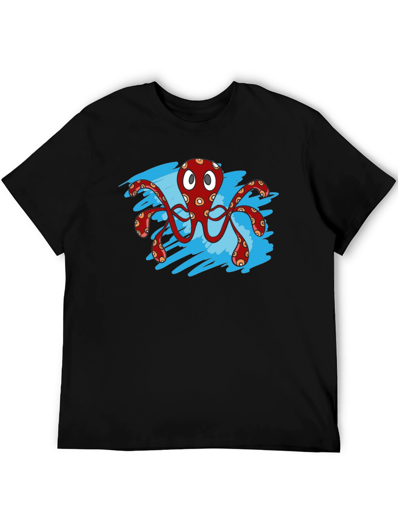 Octopus Graphic T-Shirt - Black