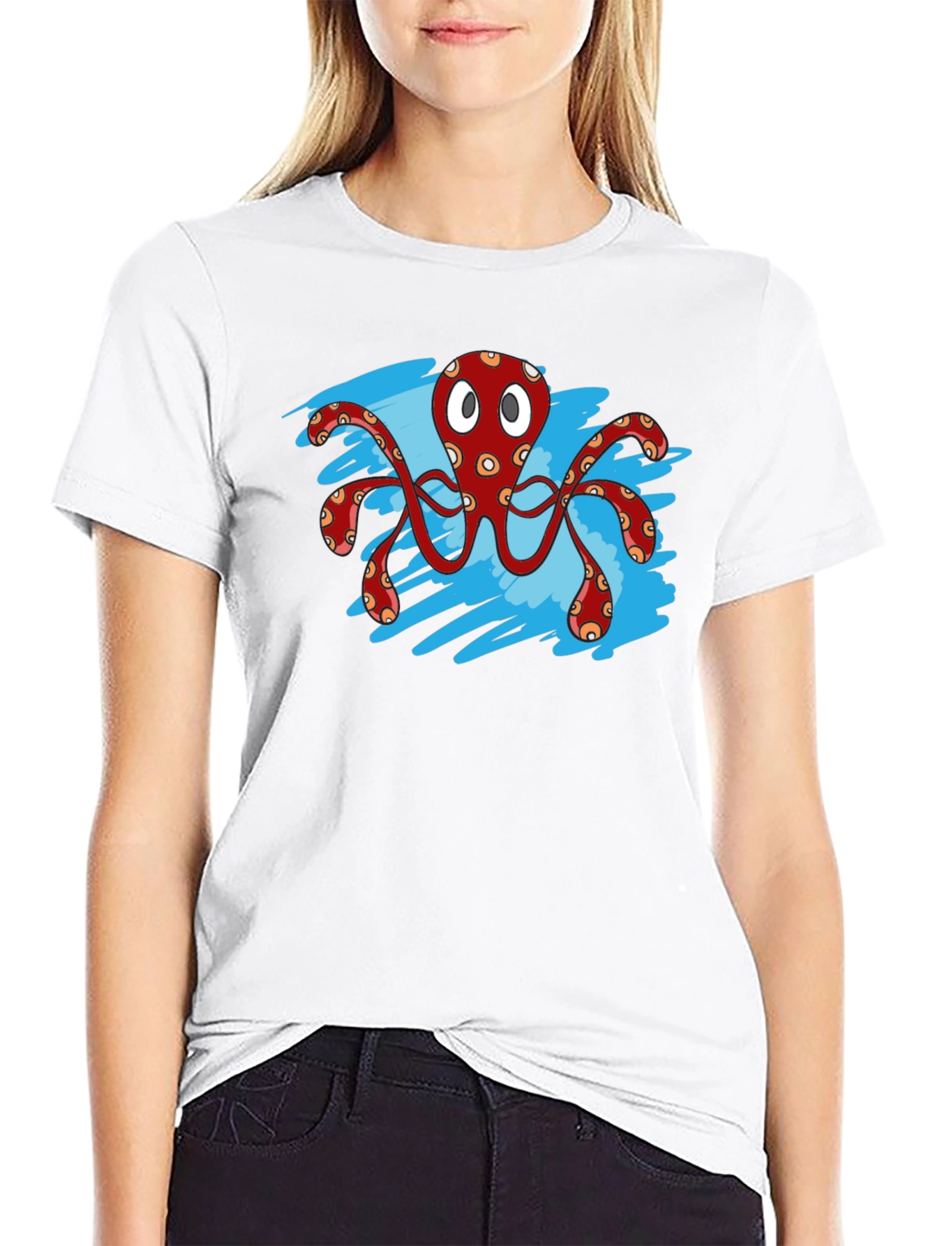 Octopus Graphic T-Shirt - Black