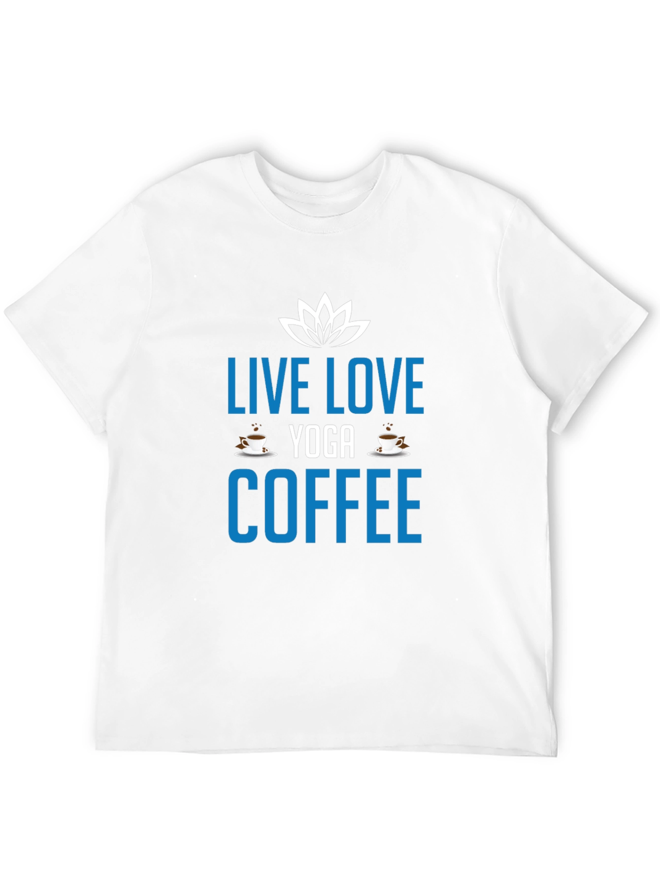 Live Love Yoga Coffee Black Graphic Tee
