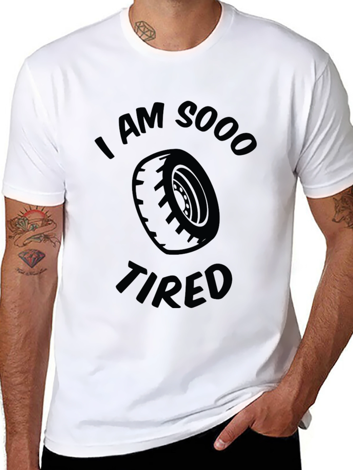 I AM SOOO TIRED Graphic Novelty T-Shirt