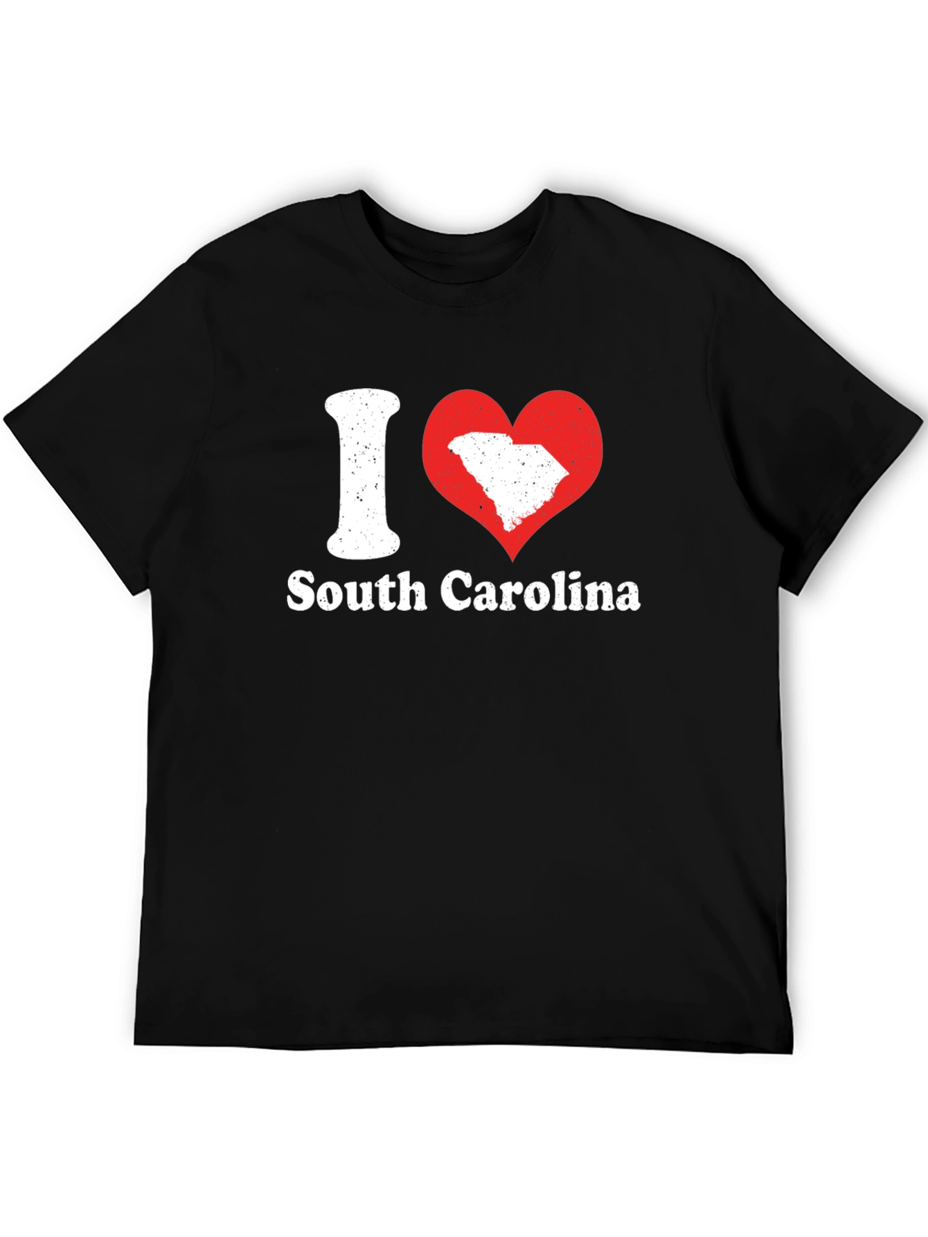 I Love South Carolina T-Shirt - Black