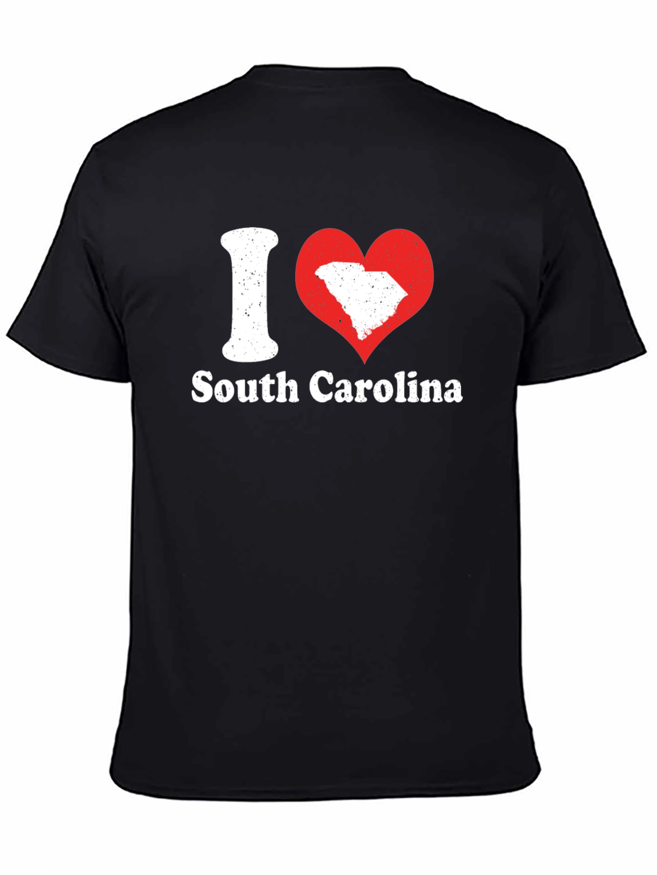 I Love South Carolina T-Shirt - Black