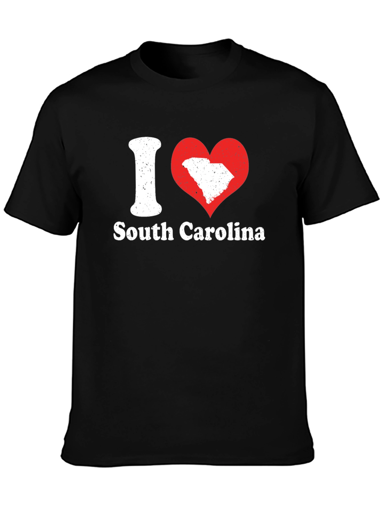 I Love South Carolina T-Shirt - Black