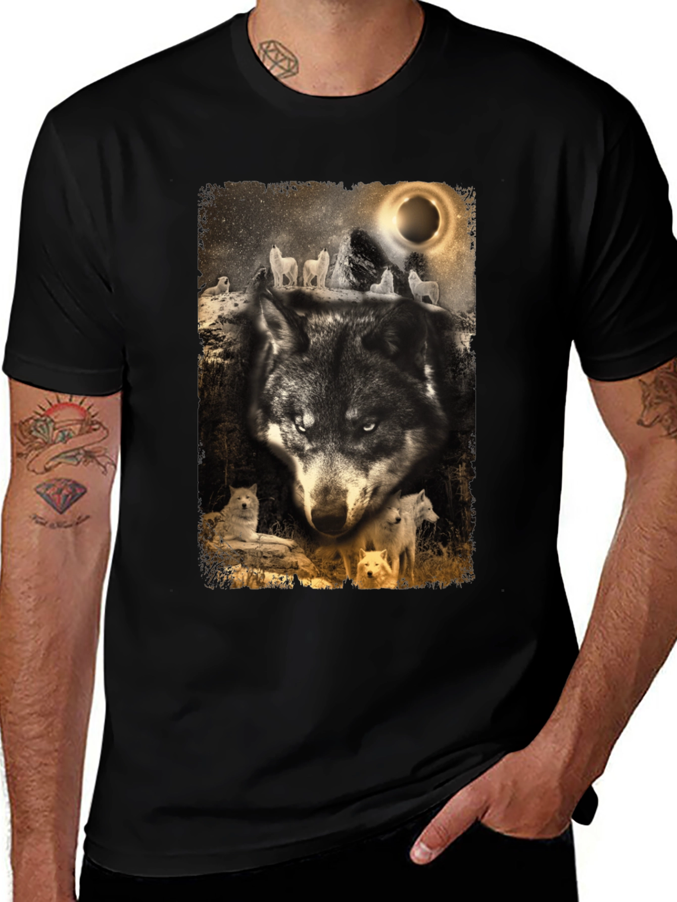 Wolf Pack Graphic Tee - Eclipse Design