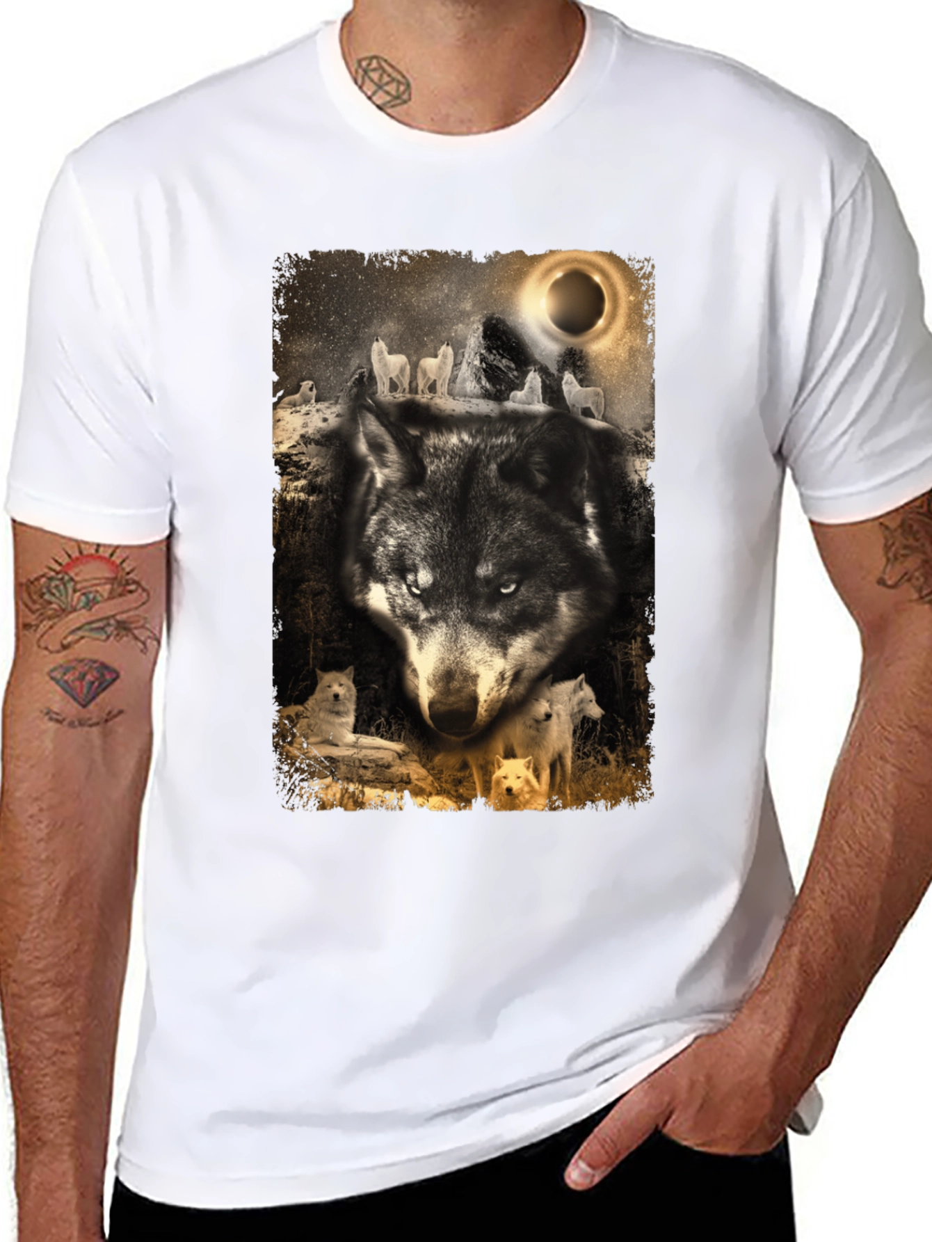 Wolf Pack Graphic Tee - Eclipse Design
