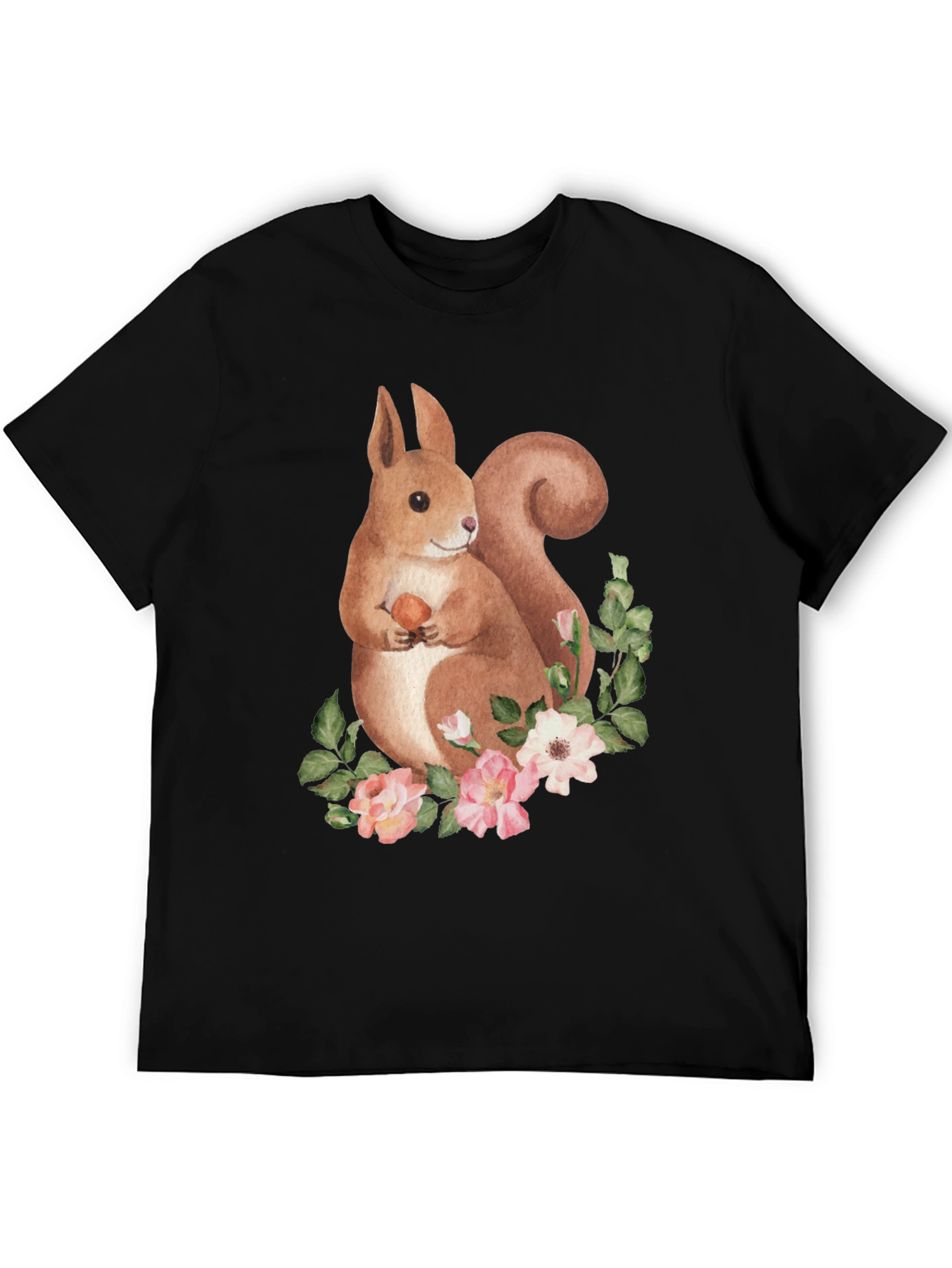 Squirrel Floral Graphic Tee