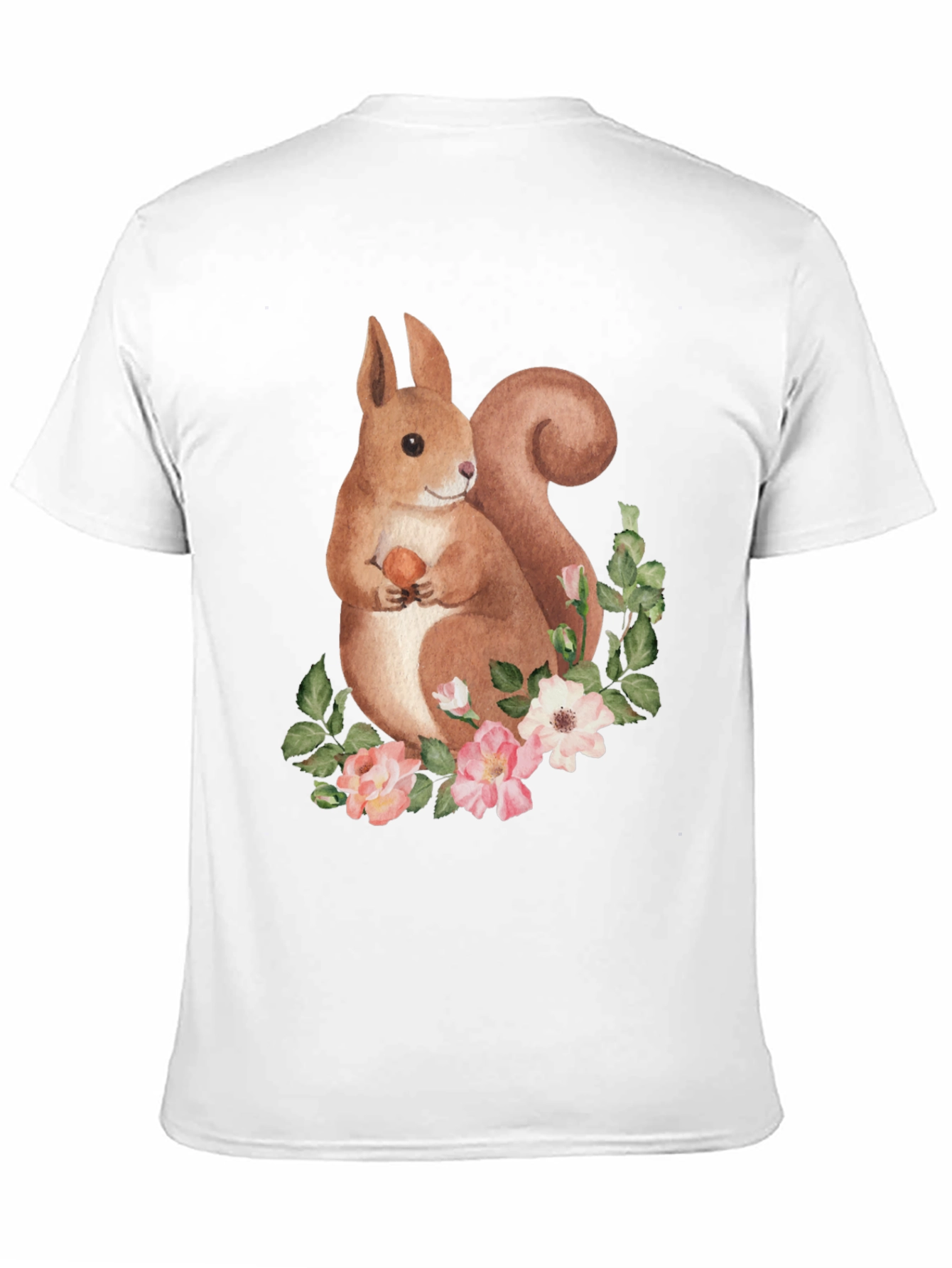 Squirrel Floral Graphic Tee