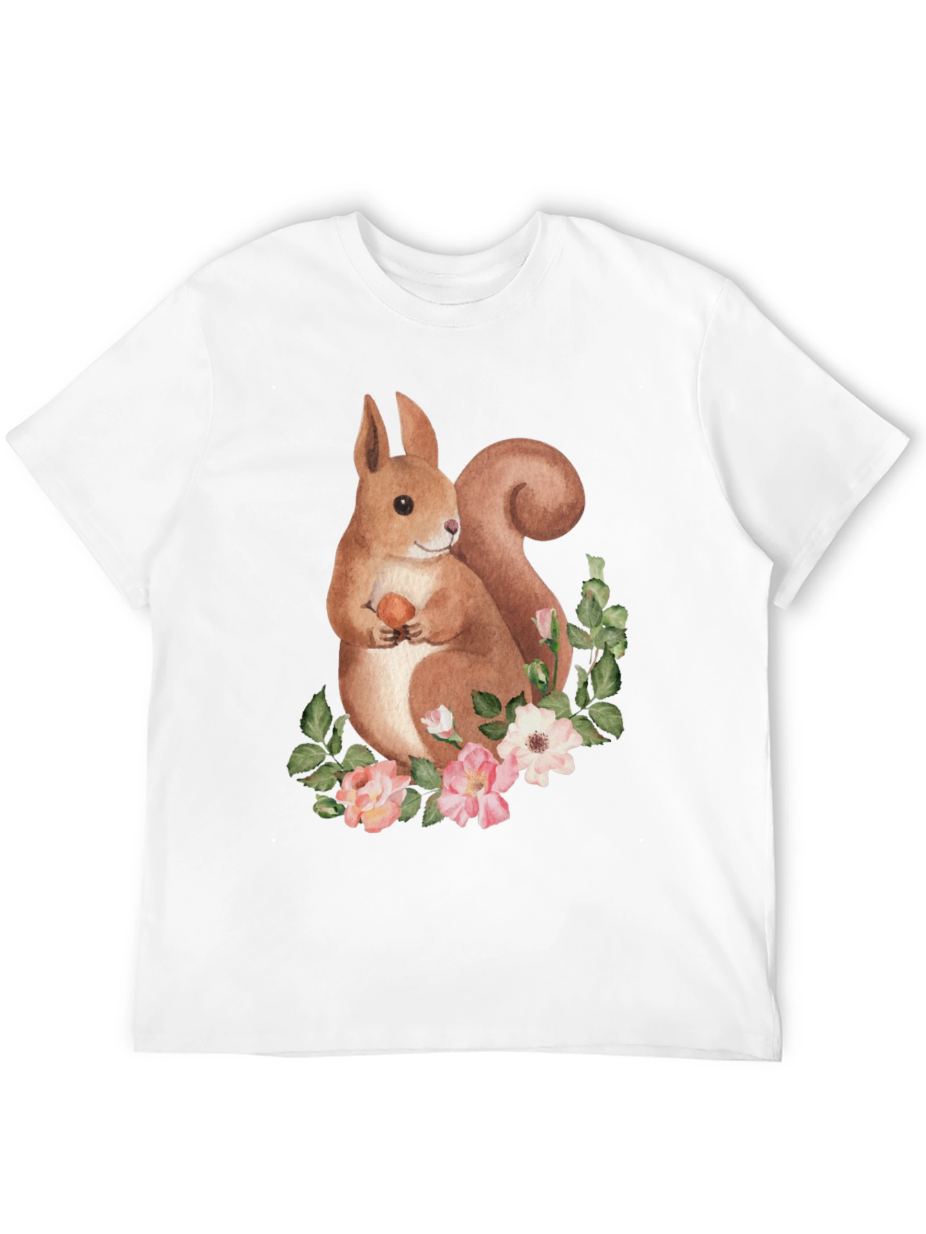 Squirrel Floral Graphic Tee
