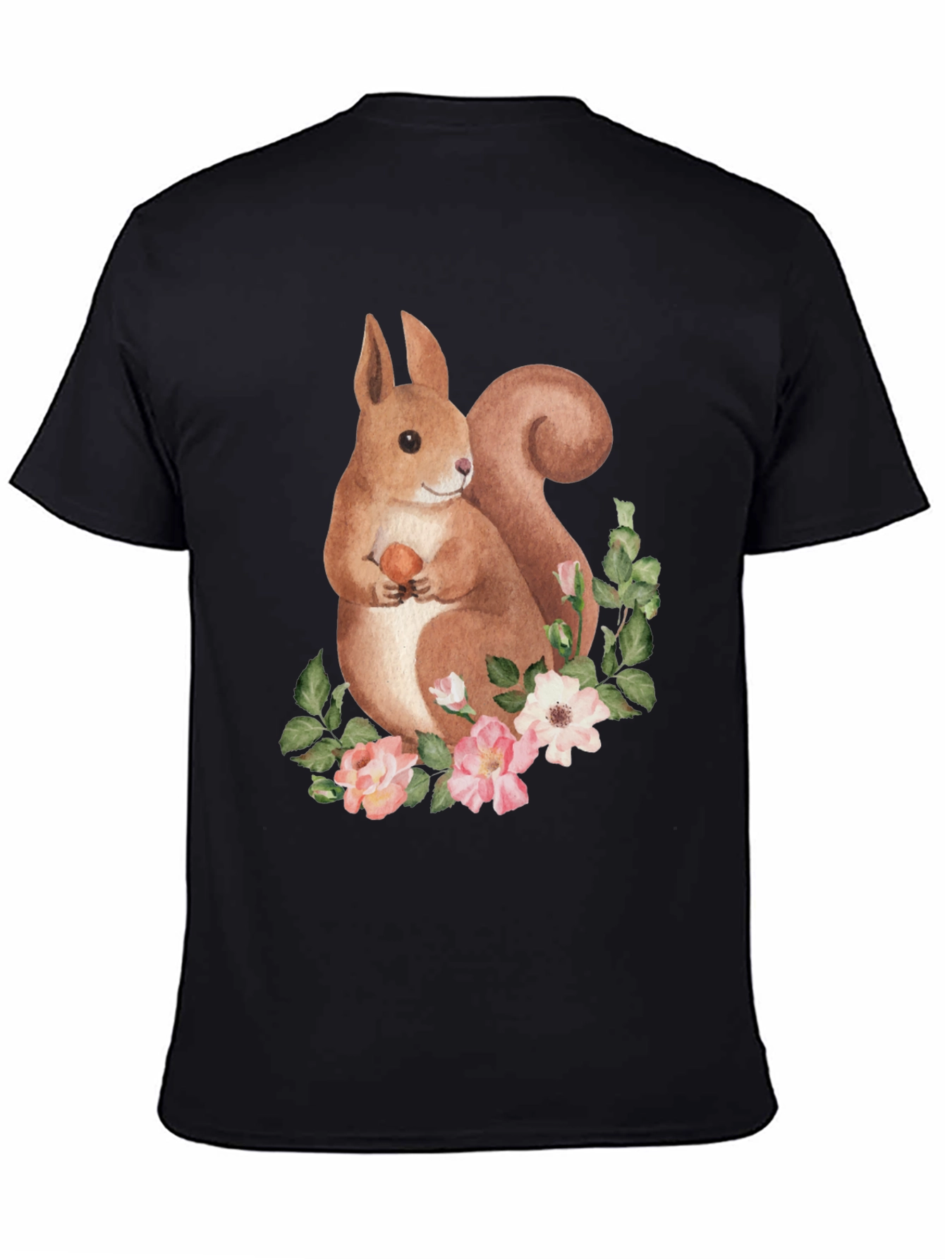 Squirrel Floral Graphic Tee