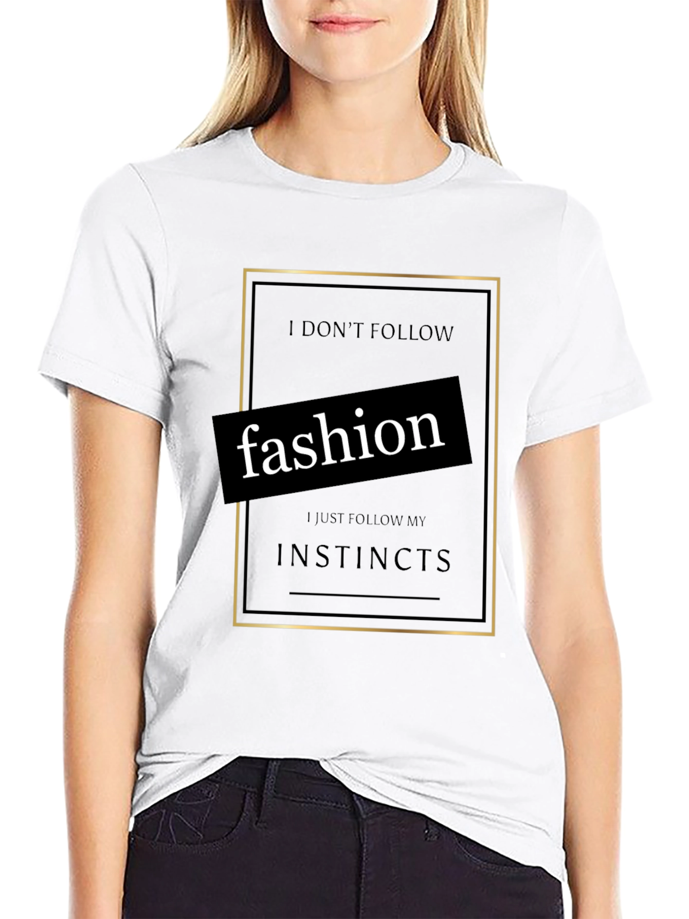 Fashion Rebel Graphic Tee - Black